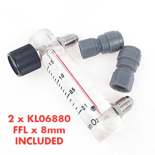 Oxygen flow meter Including duotight - 8mm (5/16) x FFL - Image 2