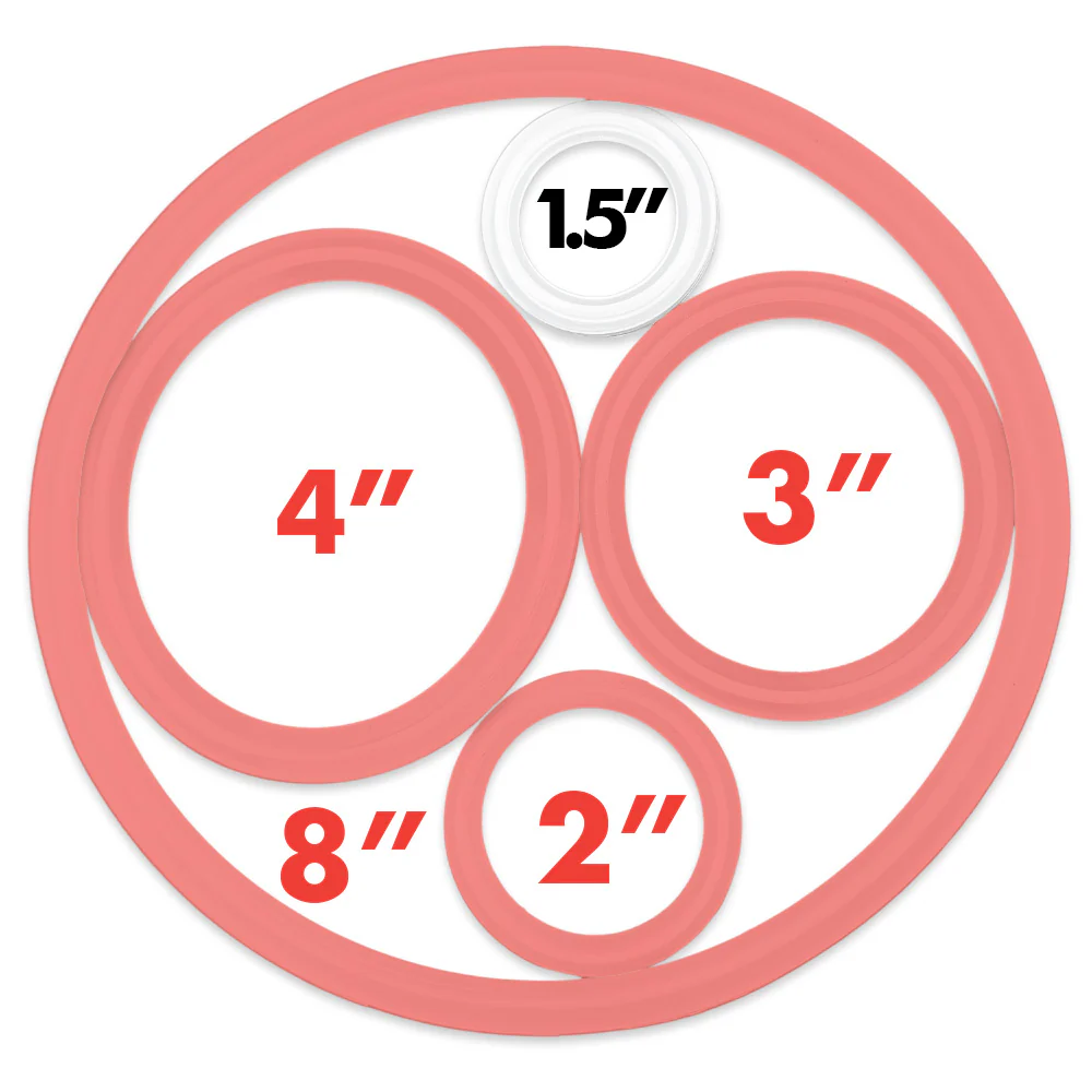 1.5 inch TC - Flanged Silicone Gasket Seal - Image 2