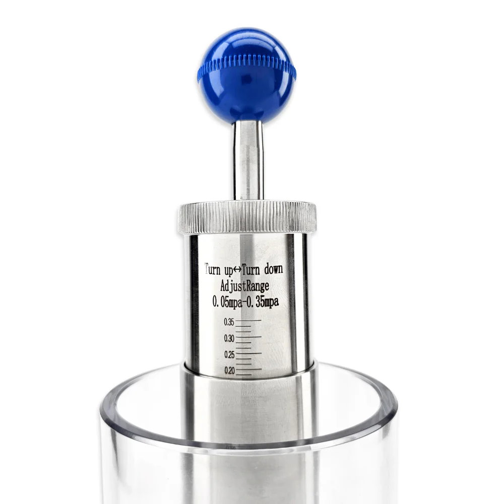 1.5 Inch TC Vertical Spunding Valve with Pressure Gauge - Image 2
