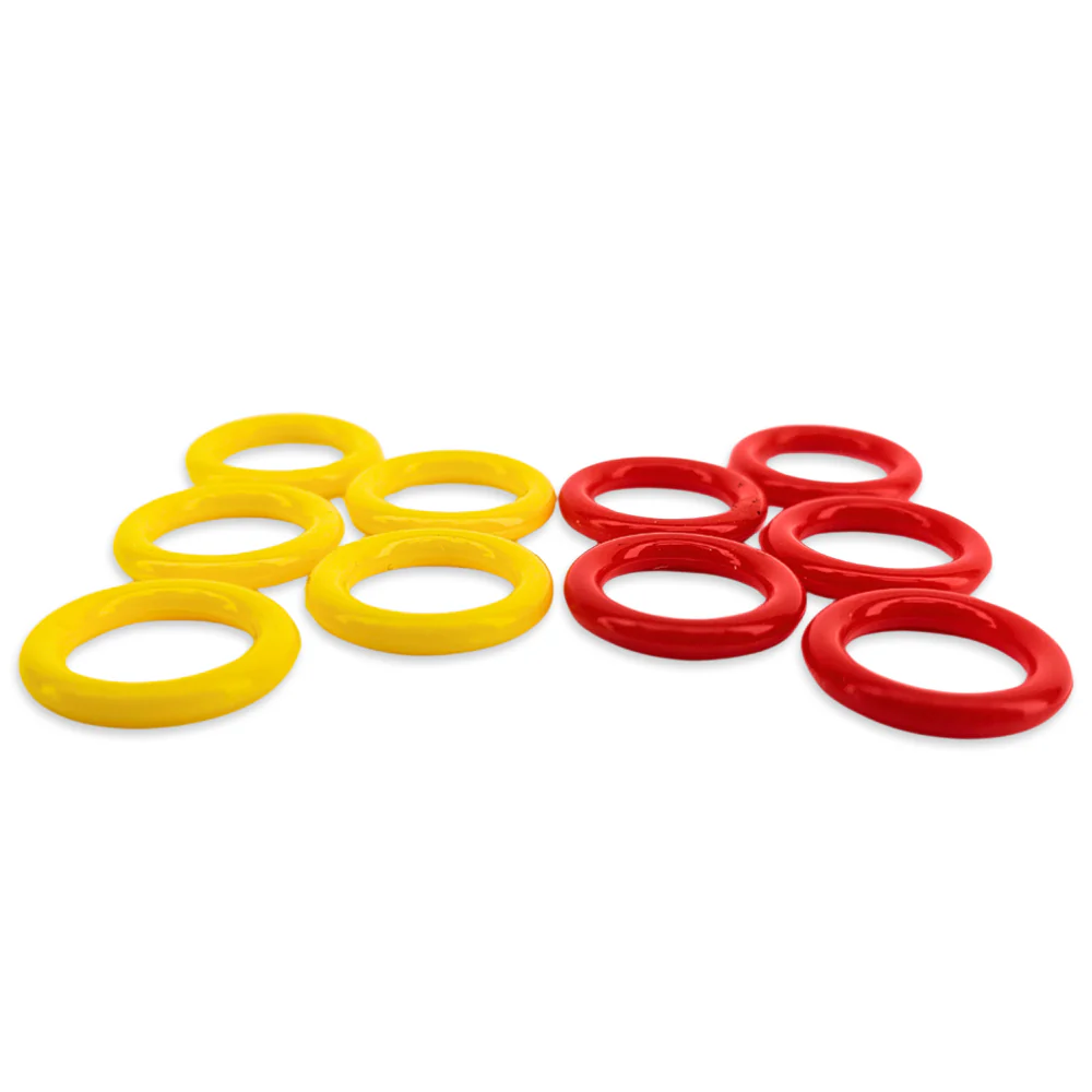 10 Pack of Colour Coded Silicone Post O-Rings (5 x Red Gas + 5 x Yellow Liquid) - Image 2