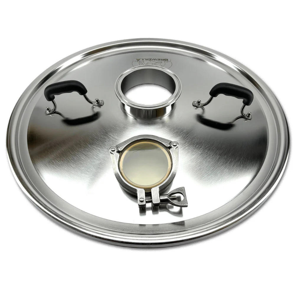 BrewZilla 100L Pro Sight Glass Distillation / Steam Condenser Lid - 4 Inch TC - 3 Inch PPSU Sight Glass