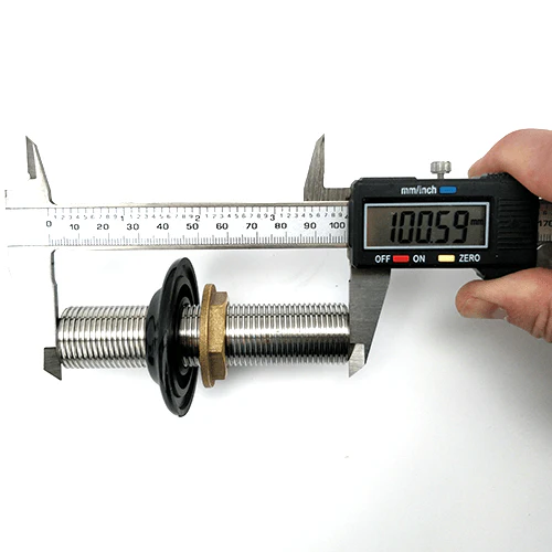 100mm 5/8 All Thread Shank (with Black Plastic Collar and 5/8 nut) - Image 3