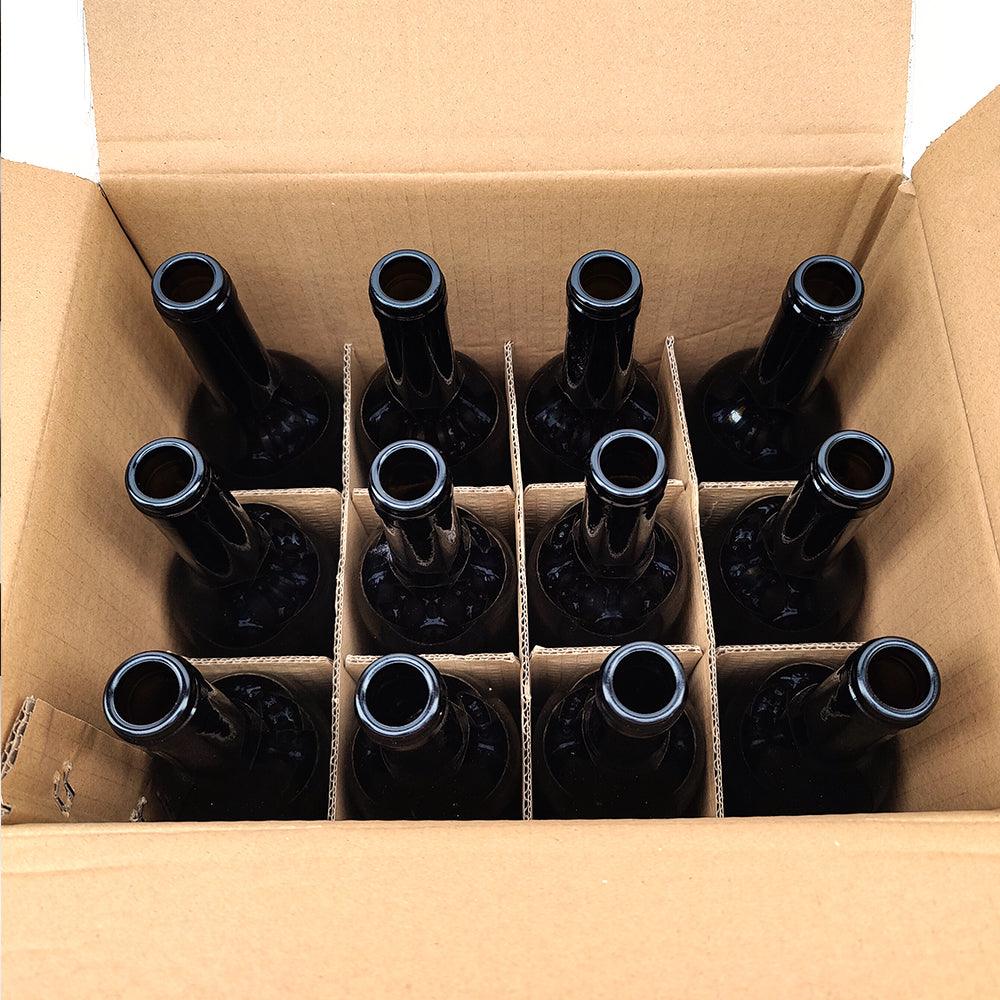12 x 750mL Wine Bottles - Including Corks, Black Heat Shrink Sleeves & Hand Crafted Labels - Image 11