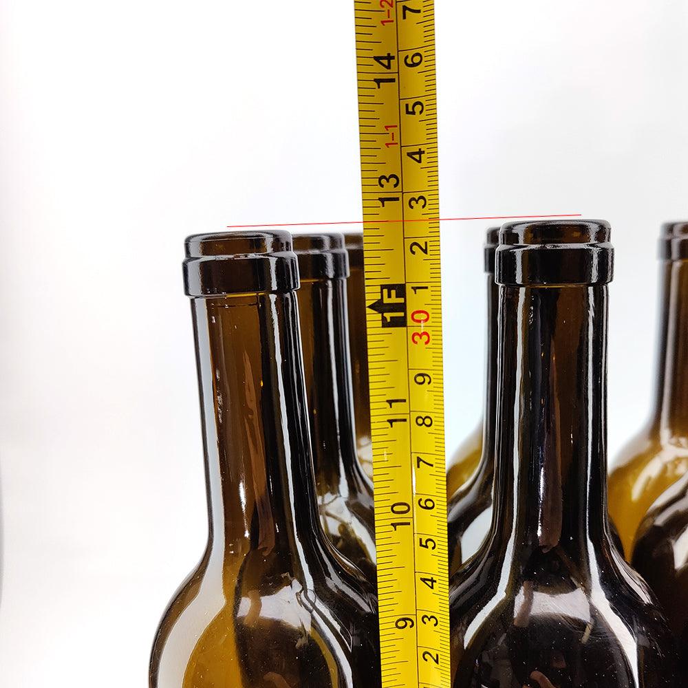 12 x 750mL Wine Bottles - Including Corks, Black Heat Shrink Sleeves & Hand Crafted Labels - Image 4