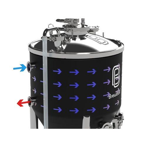 144L BrewBuilt X2 - Jacketed Stainless Steel Conical Unitank Fermenter (38gal) - Image 4