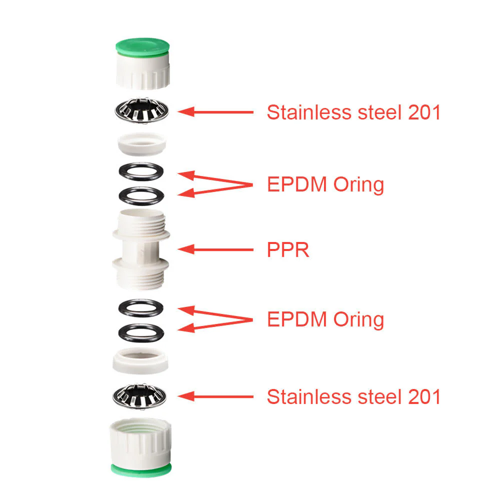 16mm Push In Tee x 1/2 Inch Male (PN1.6) Irrigation / Pneumatic PPR - Image 4