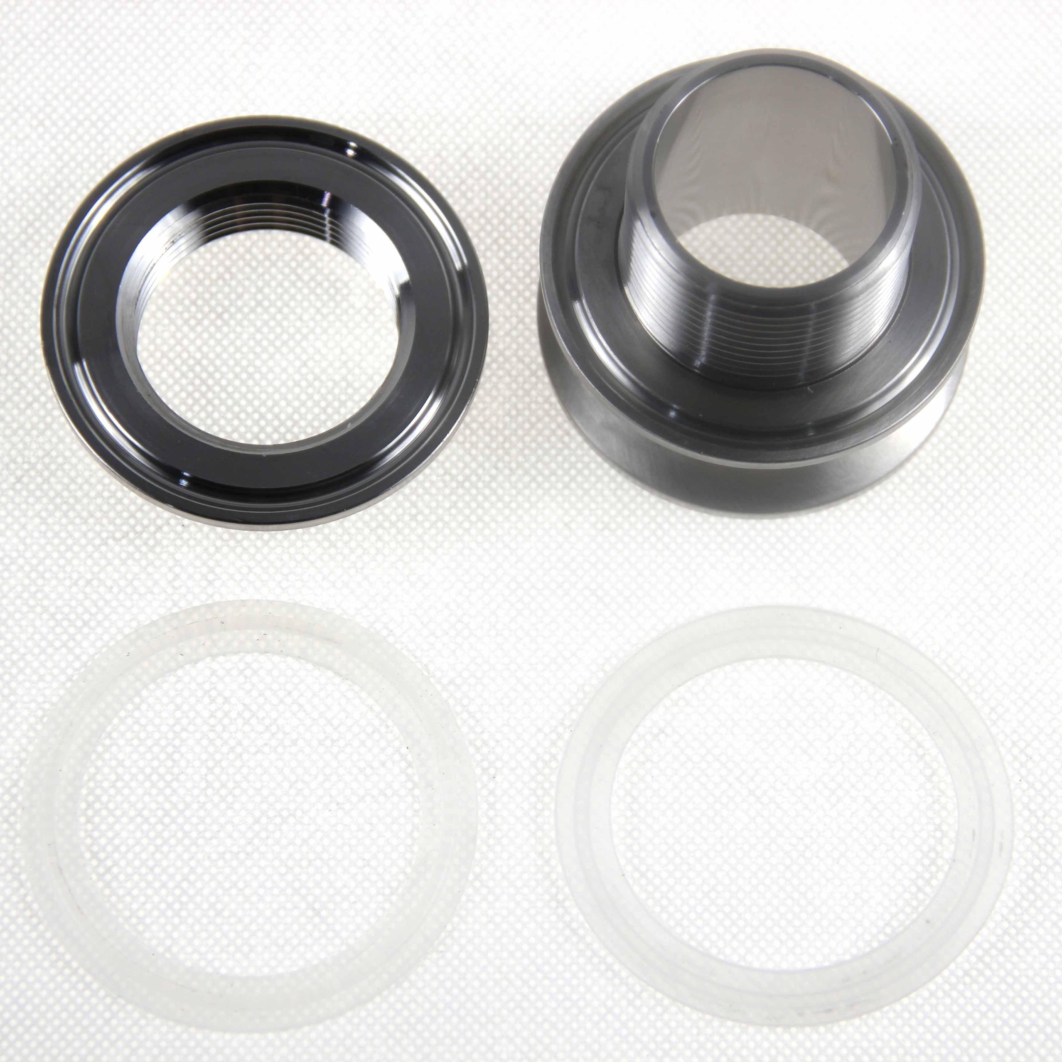 2 Inch TC Stainless Steel Bulkhead Adapter for 47mm Hole Distillation Lids - Image 6