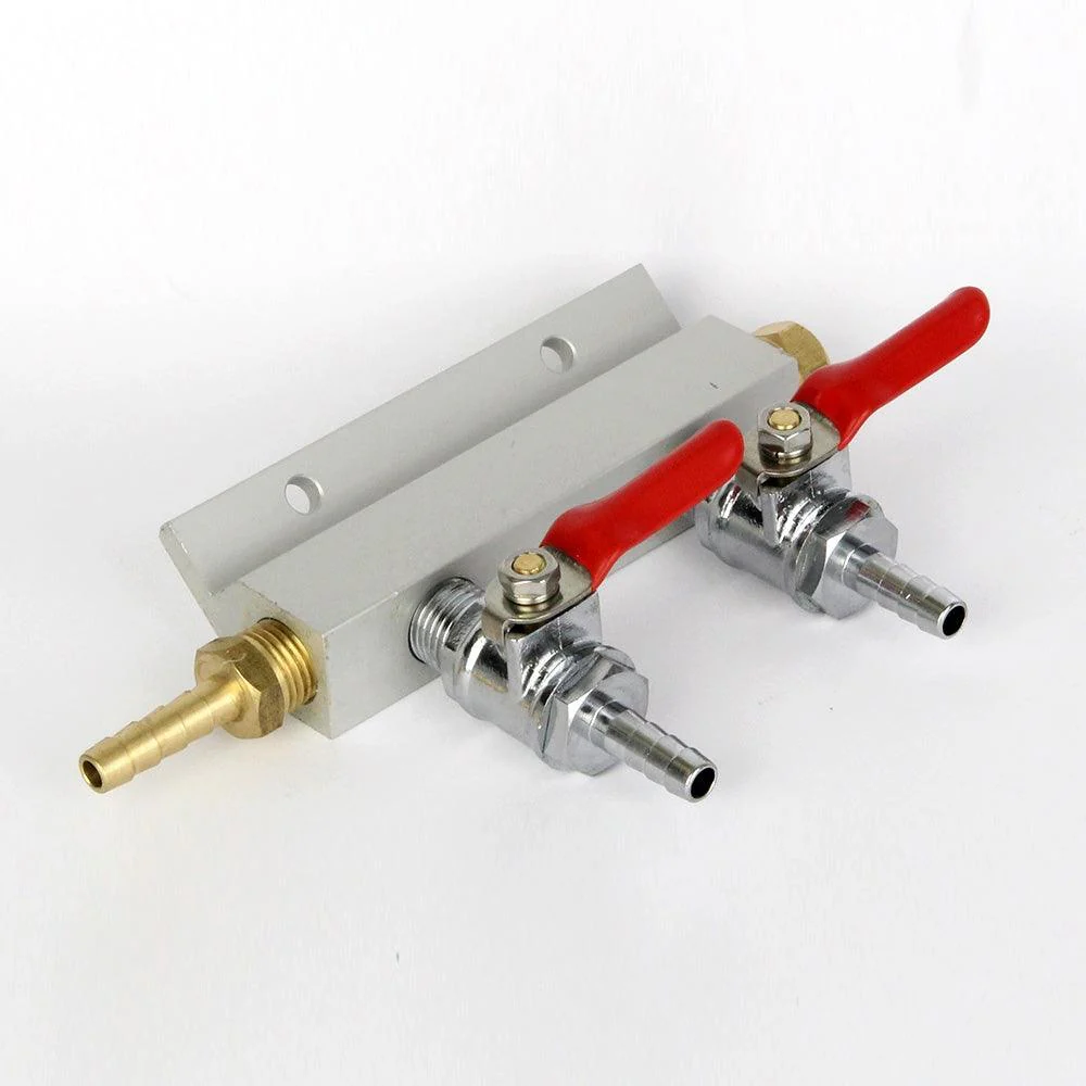 Gas Line Manifold Splitter 2 ways (1/4inch, 6mm Barb) - Image 3