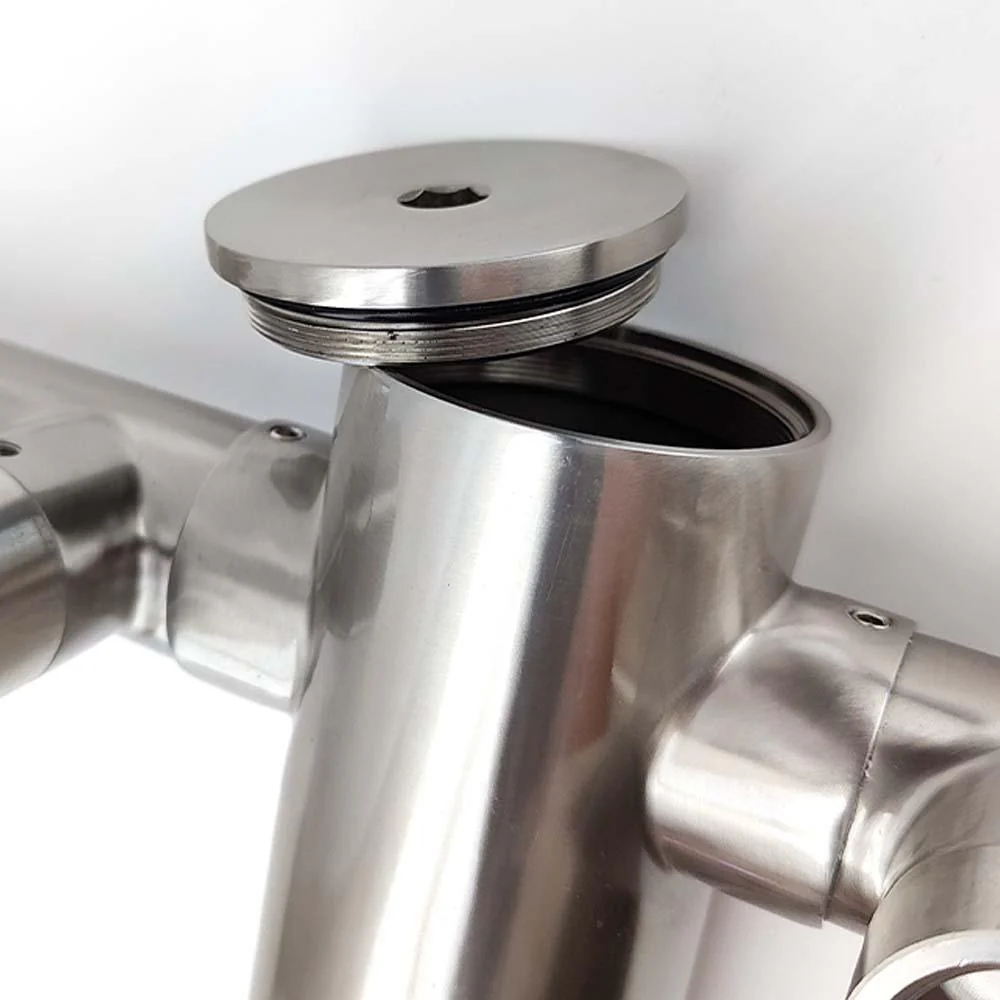 2 Tap - T-Bar Flooded Font - (Stainless Steel) - Image 6