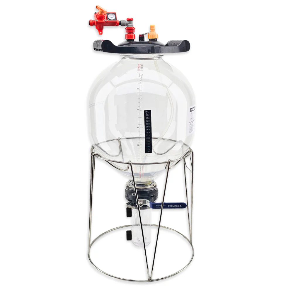27L FermZilla Tri-Conical Easy-Grip Pressure Fermenter Starter Kit - Image 2