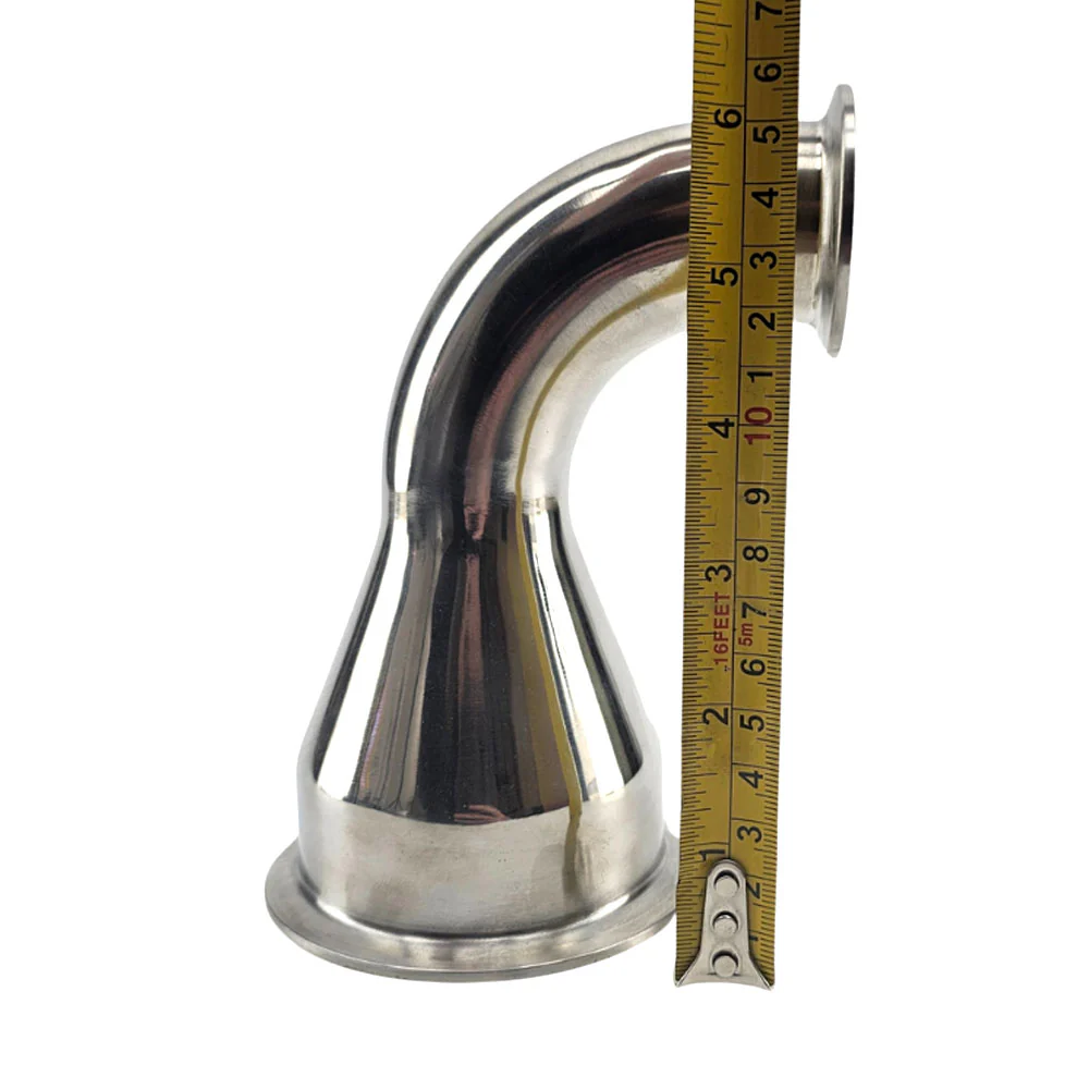3 Inch TC to 1.5 Inch TC Reducing Elbow - Image 2