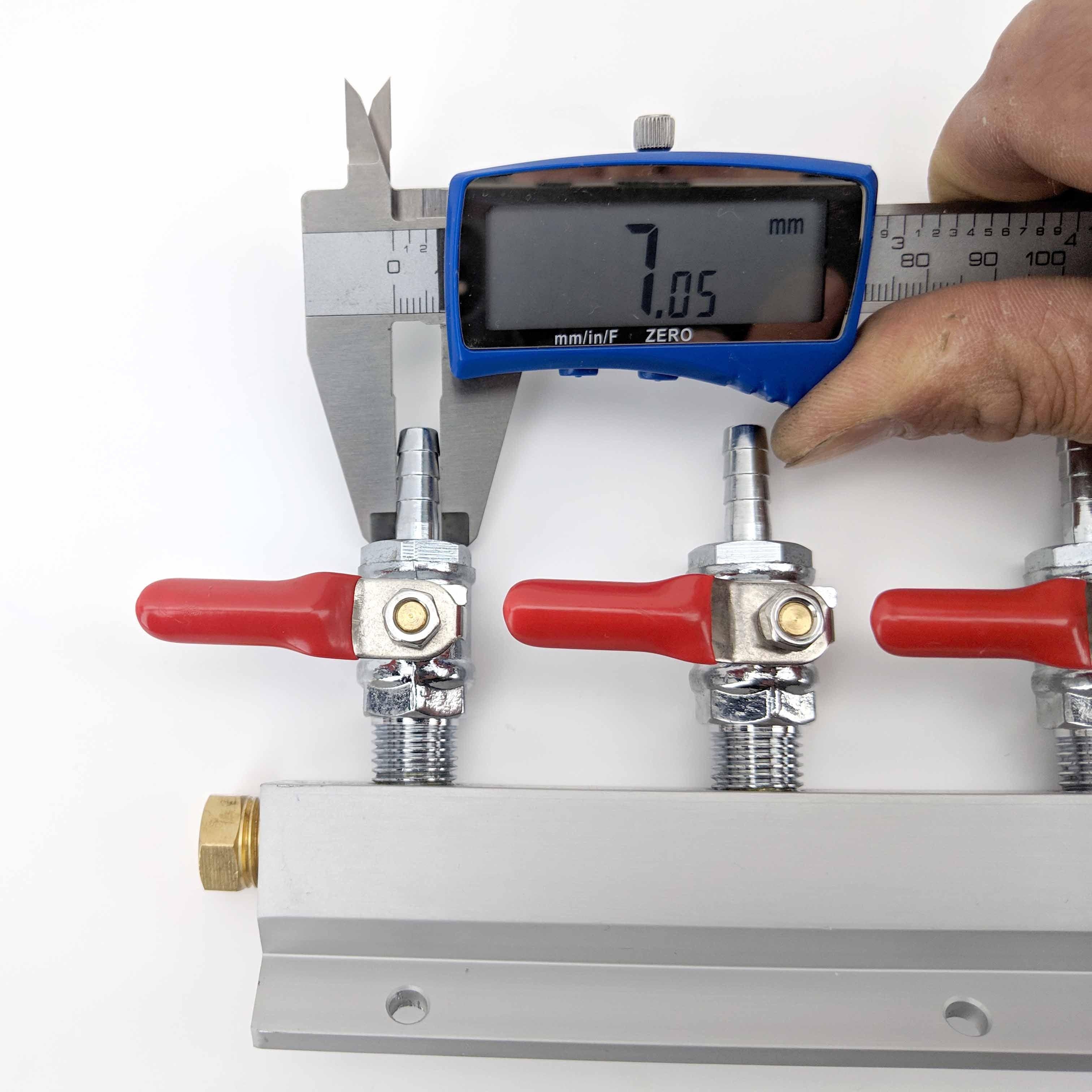 Gas Line Manifold Splitter 3 ways (1/4inch, 6mm Barb) - Image 4
