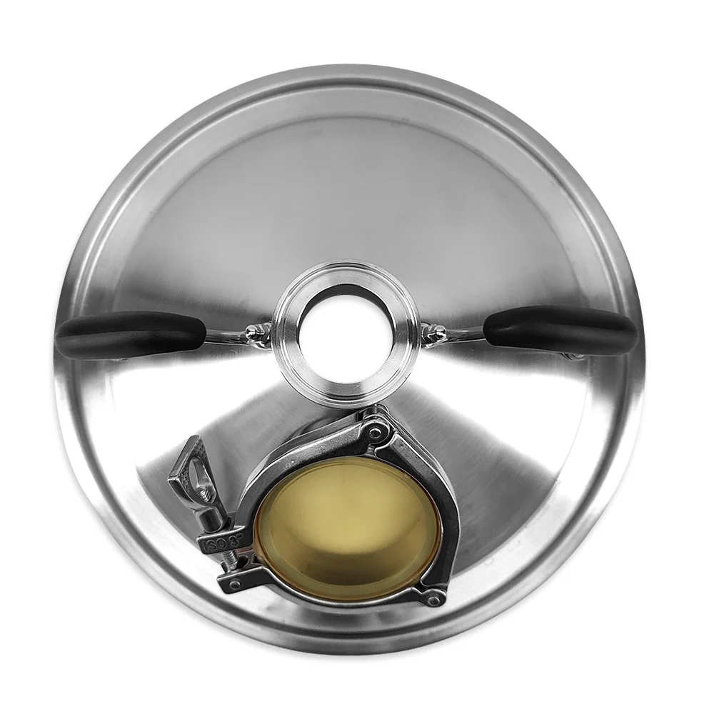 BrewZilla 35L Pro Sight Glass Distillation / Steam Condenser Lid - 2 Inch TC Top - 3 Inch PPSU Sight Glass - Image 3