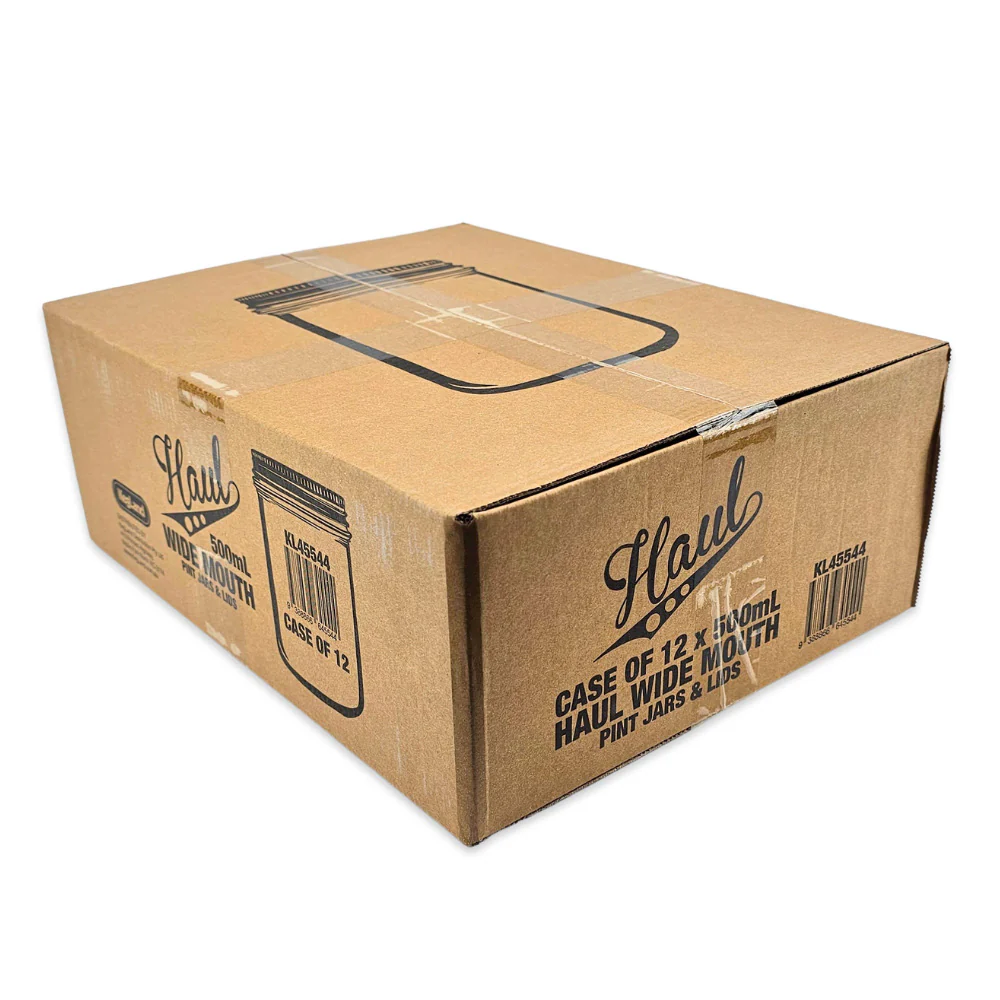 Haul Wide Mouth - 500mL - Pint Mason Jars & Lids - 12 Pack - Image 3