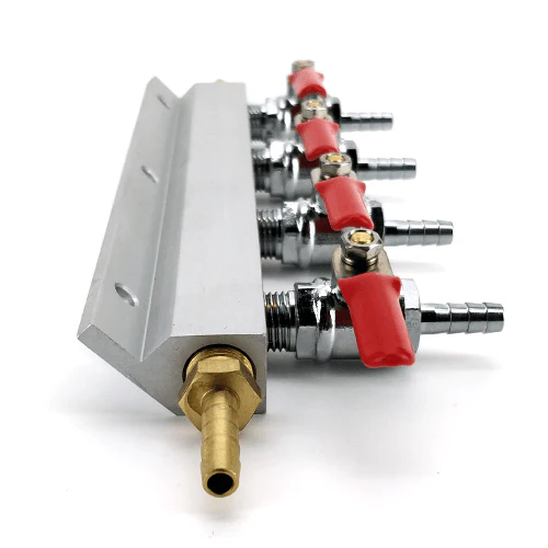 Gas Line Manifold Splitter 4 ways (1/4inch, 6mm Barb) - Image 3