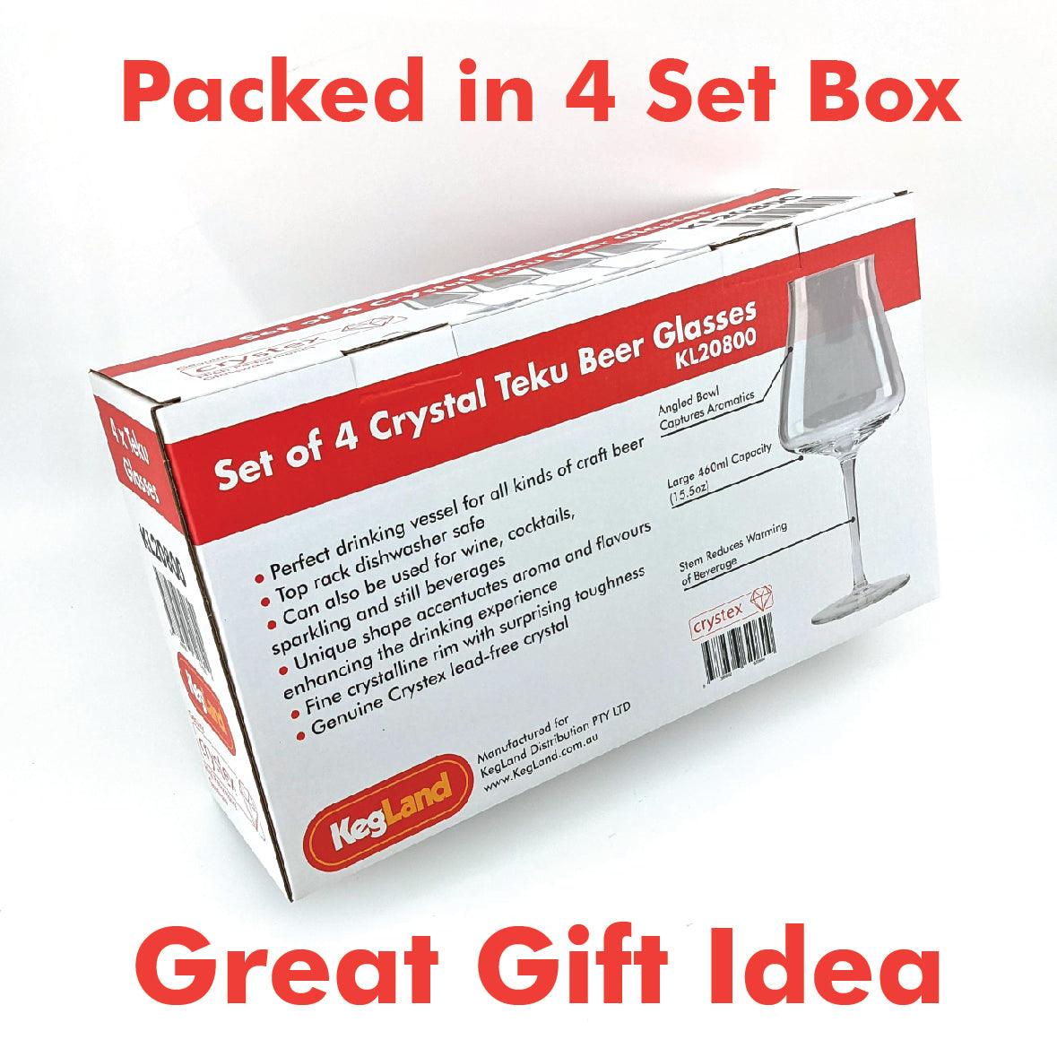 Stemmed Beer Glass Box of 4 (460ml) - Image 6