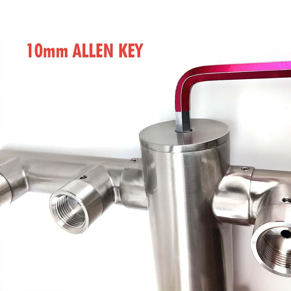 4 Tap - T-Bar Flooded Font - (Stainless Steel) - Image 5