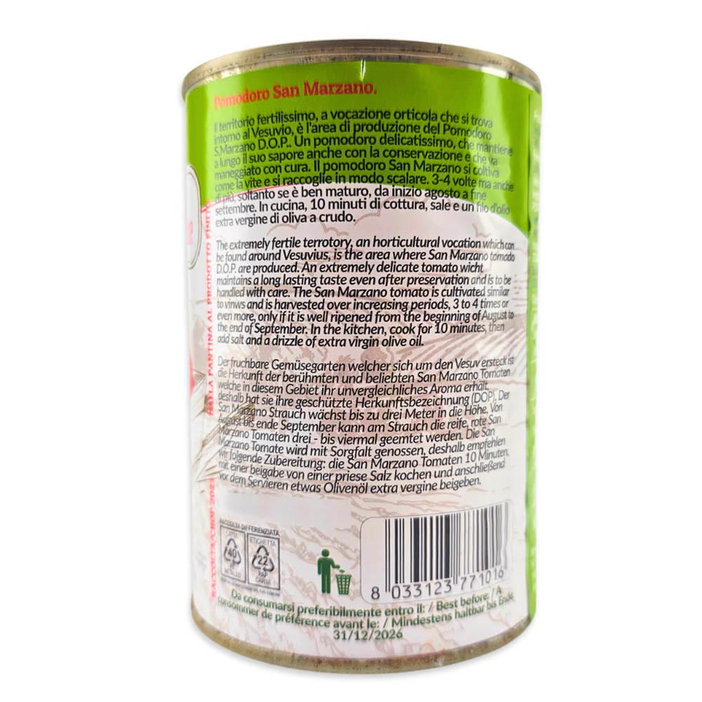 400g Canned San Marzano Tomatoes DOP - Agrigenus (Italy) - Image 4