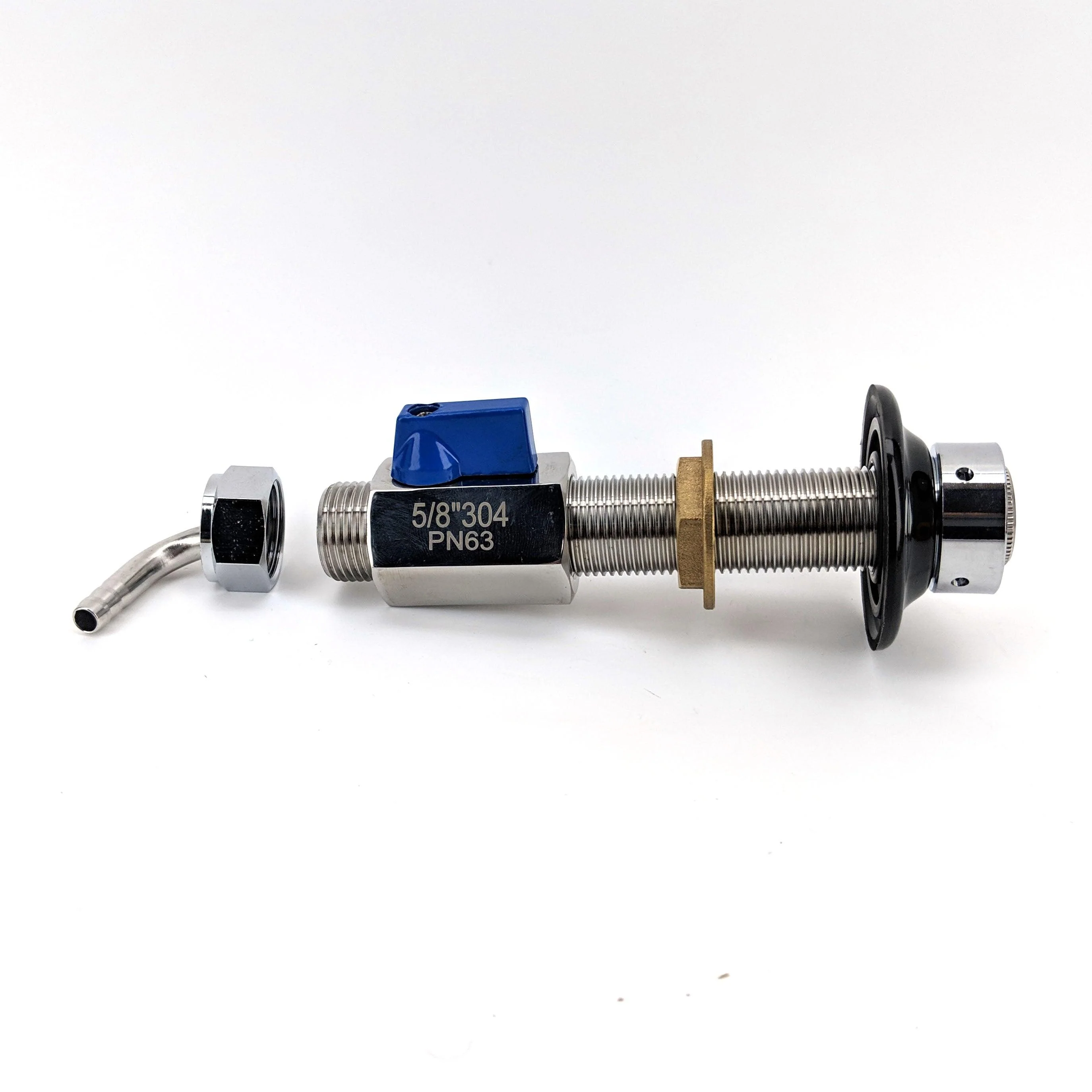 5/8 Stainless Ball Valve (Female x Male) for Keg Couplers - Image 12