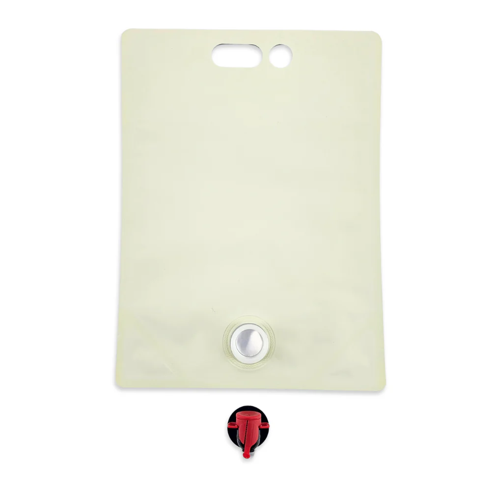 5L Blank Eggshell Stand Up Bladders with Tamper Sealed Tap (Pack of 5) - Image 5