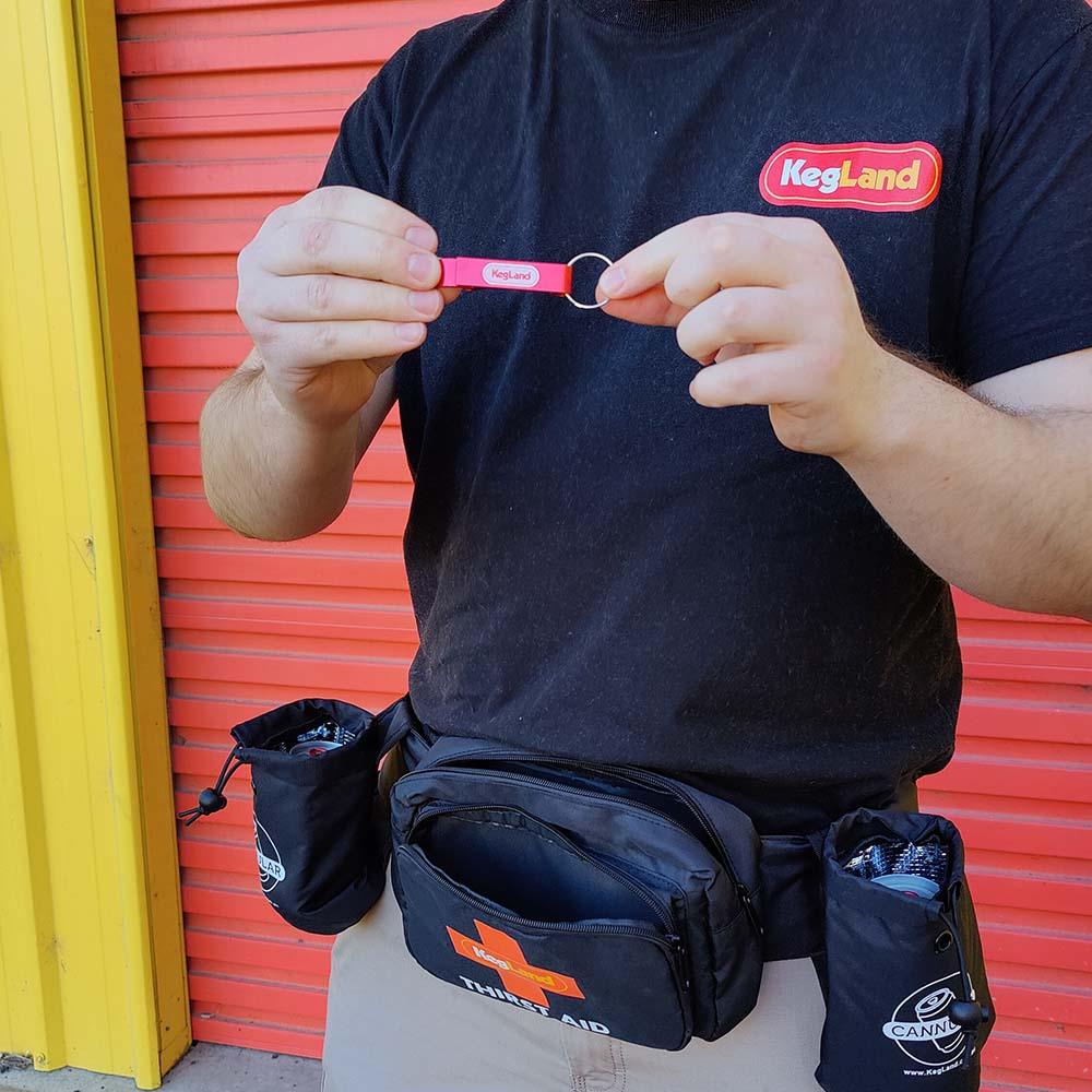 6 Pack Belt Holder with Thirst Aid Action Satchel - Image 4