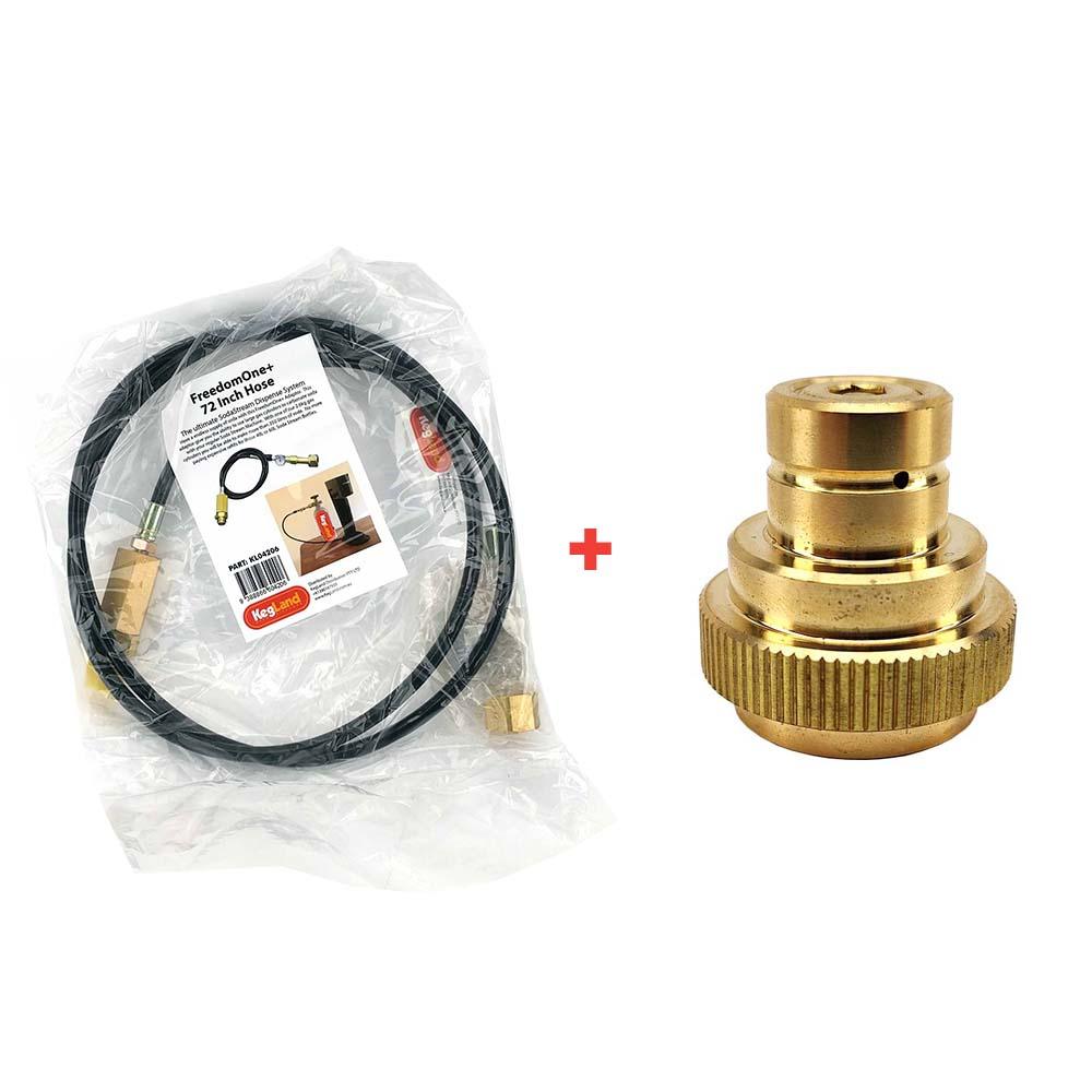72 Inch Quick Disconnect Adapted FreedomOne Hose for SodaStream Terra - Art - Duo Only - Image 3