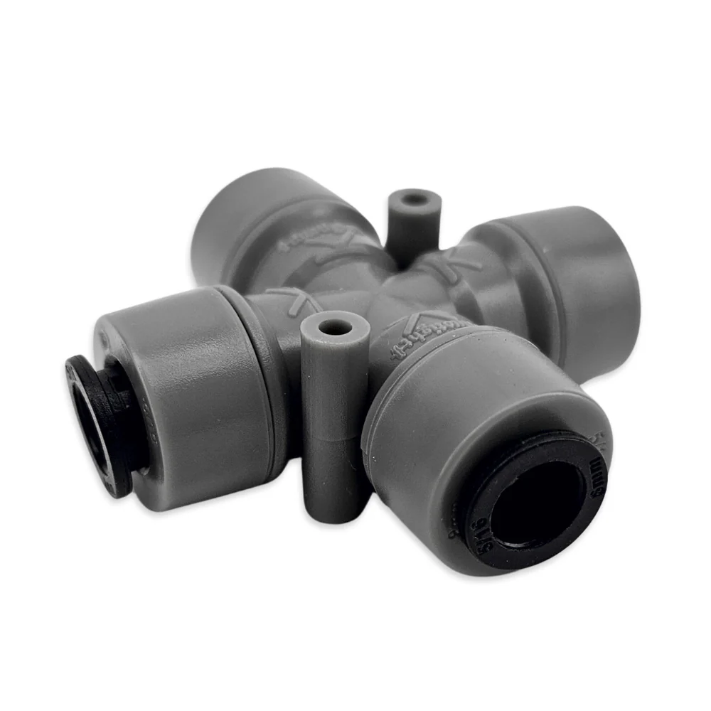 duotight - 8mm (5/16)Female - X Cross Adaptor / Splitter - Image 4