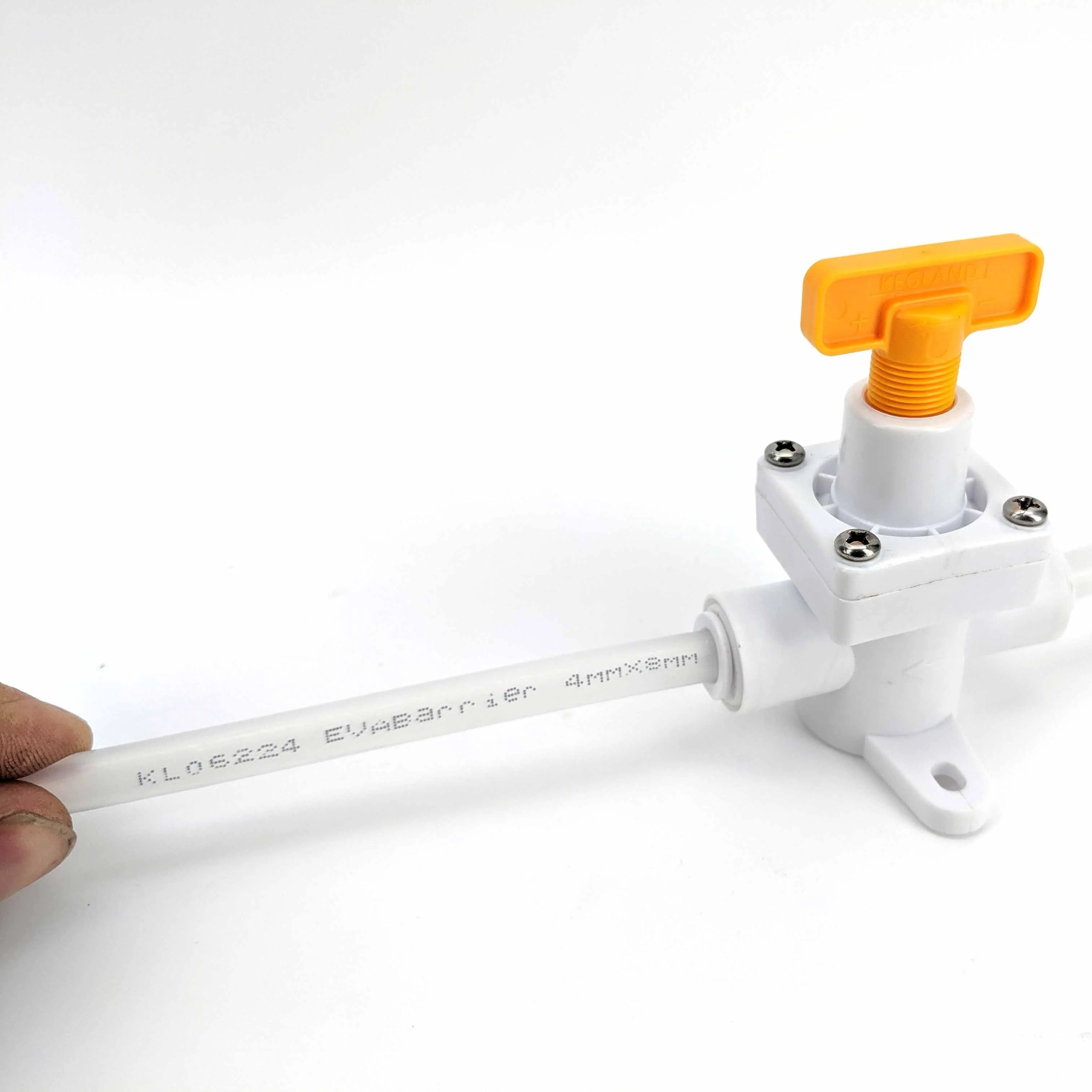8mm duotight - (No Gauge) Inline Regulator with Yellow Adjustment Handle - Image 5
