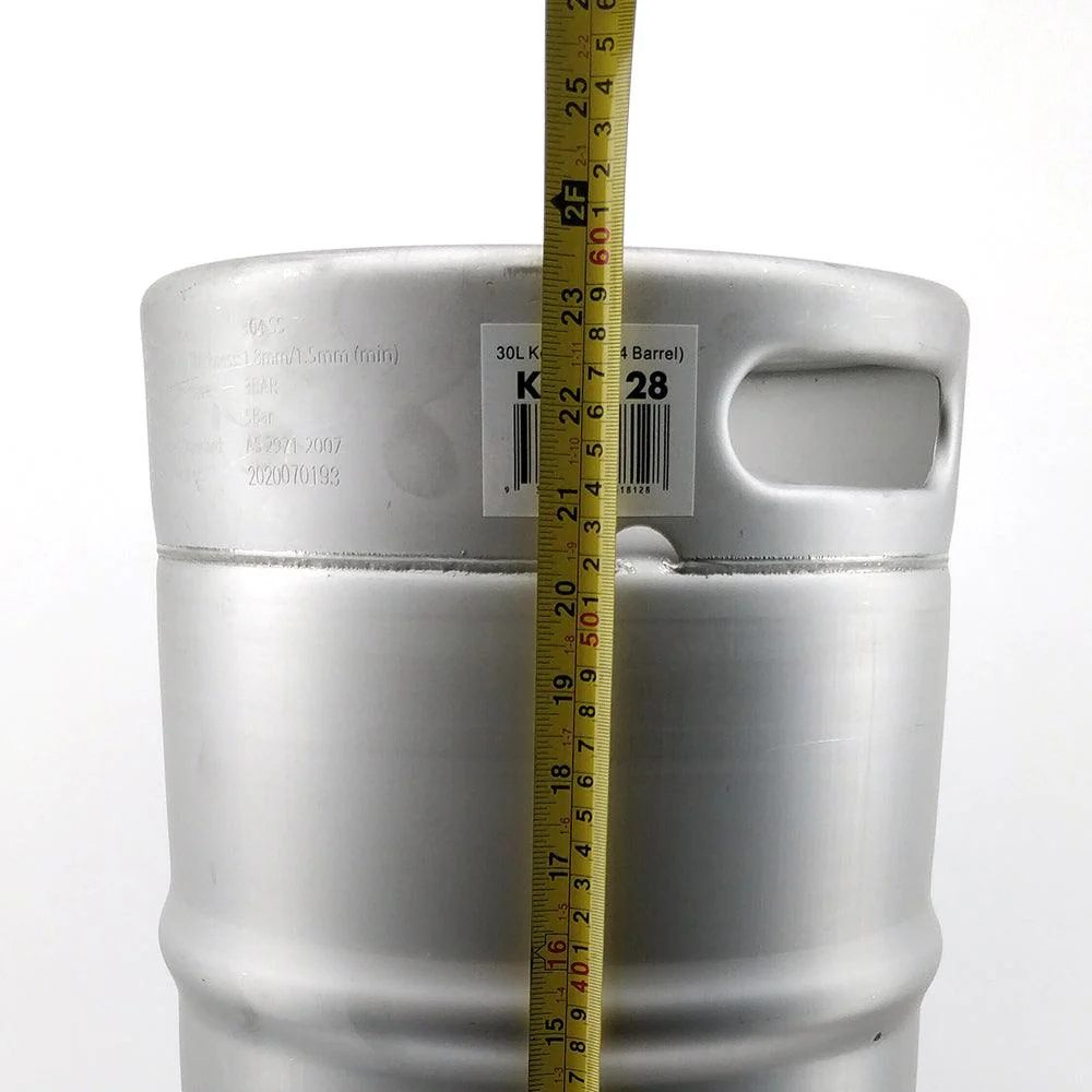All Stainless 30L Keg (No Spear)US 1/4 Barrel - Image 2