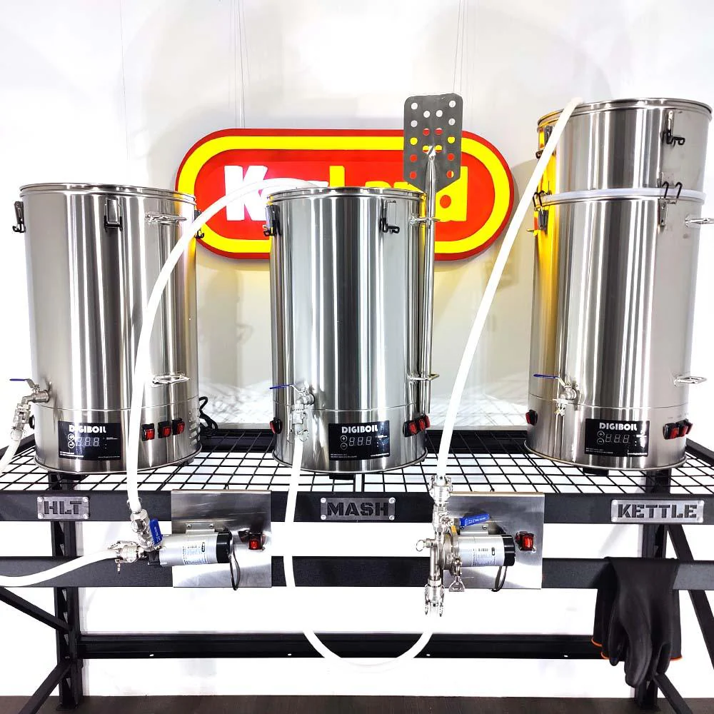 Allstar 65L x 65L x 89L DigiBoil 3 Vessel Brewery (RIMS) - Image 3