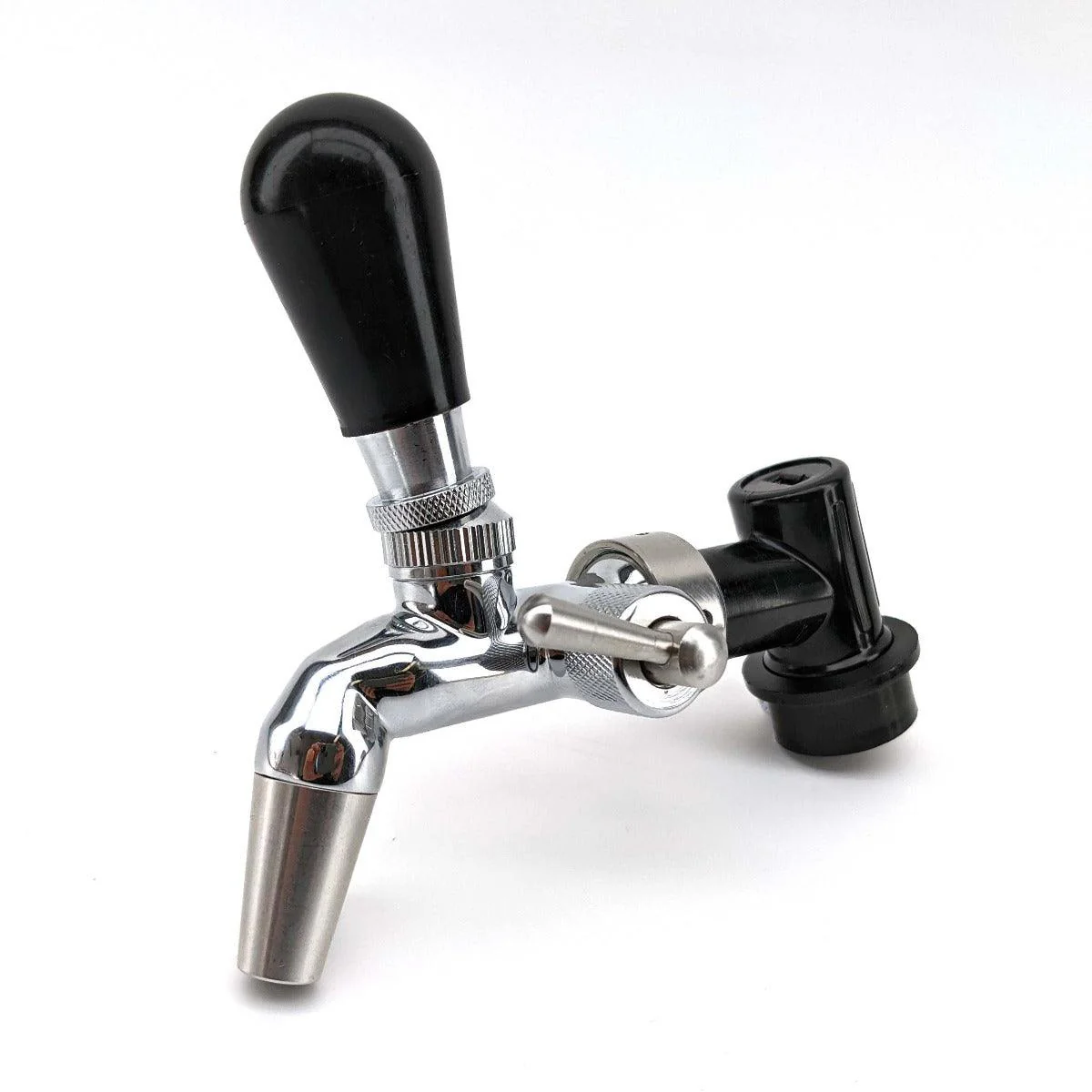 Ball Lock Disconnect (Black/Liquid) - With Integrated Tap Shank & Collar - Image 4
