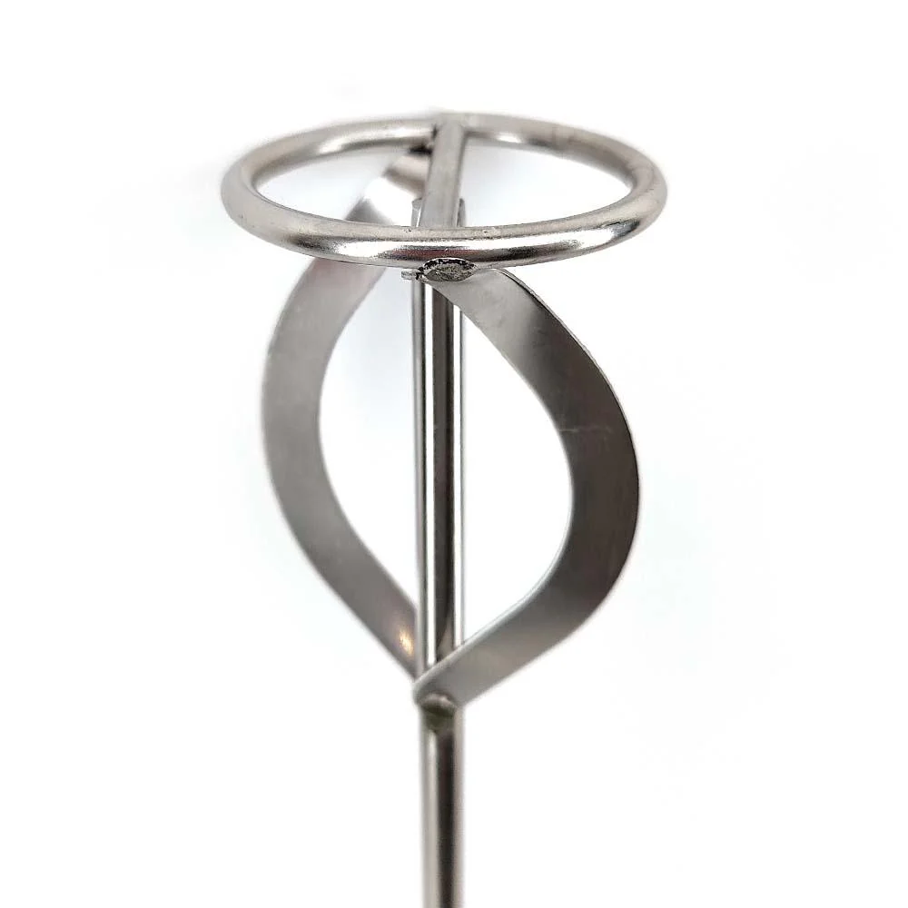 Basic Stainless Steel Drill Powered Mash Stirrer & Mixer - 1/4 Inch Hex Drive - Image 2