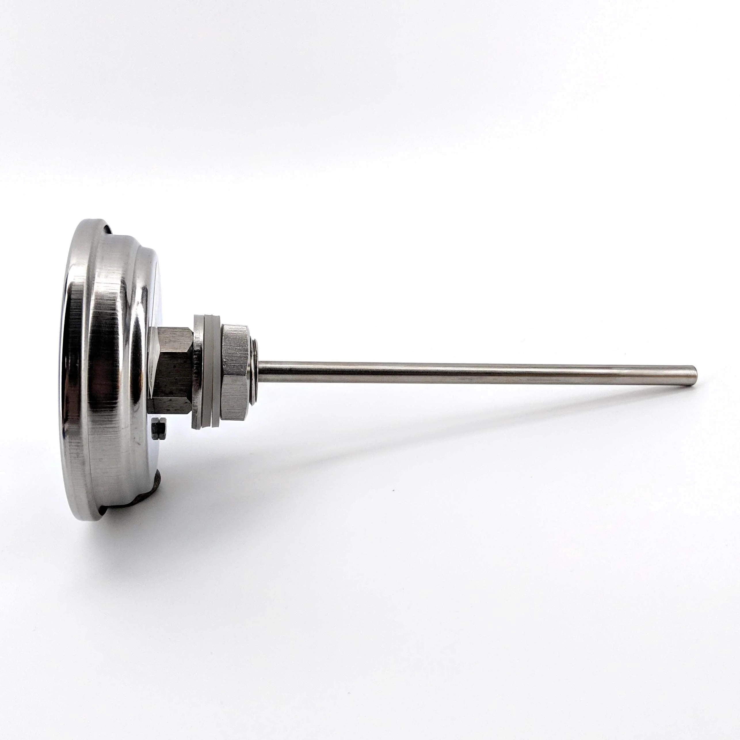 Bi-Metal 3 Inch Dial Weldless Thermometer - Long Stem 132mm - Image 5