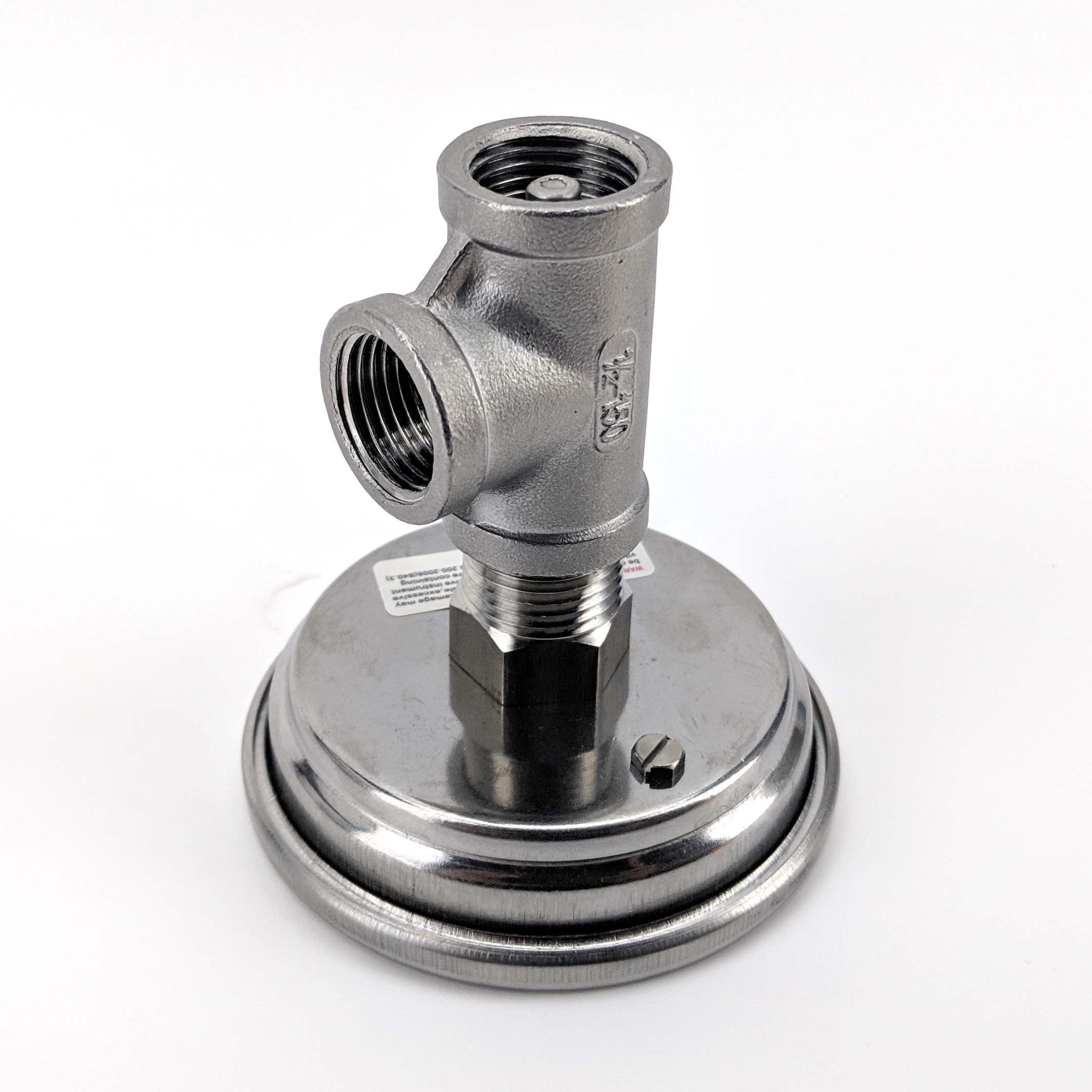 Bi-Metal 3 Inch Dial Weldless Thermometer - Short Stem - Image 6