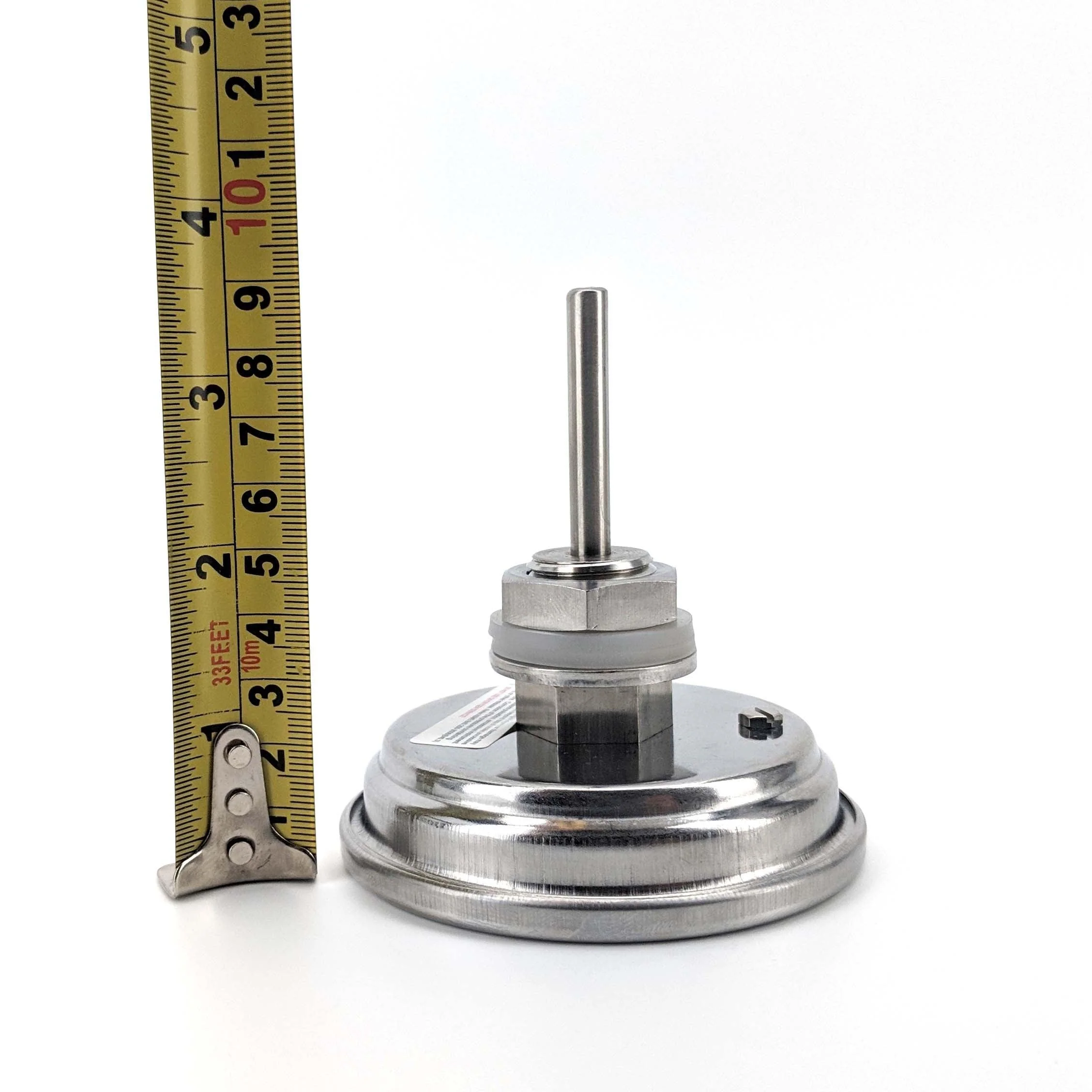 Bi-Metal 3 Inch Dial Weldless Thermometer - Short Stem - Image 8
