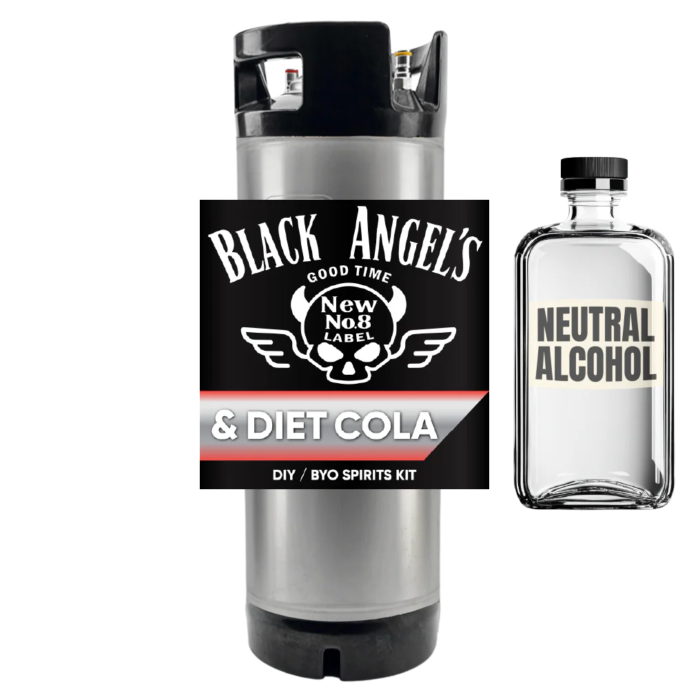 Black Angel's Tennessee Bourbon and Diet Cola - DIY ~ BYO Spirits Keg Kit - Image 2