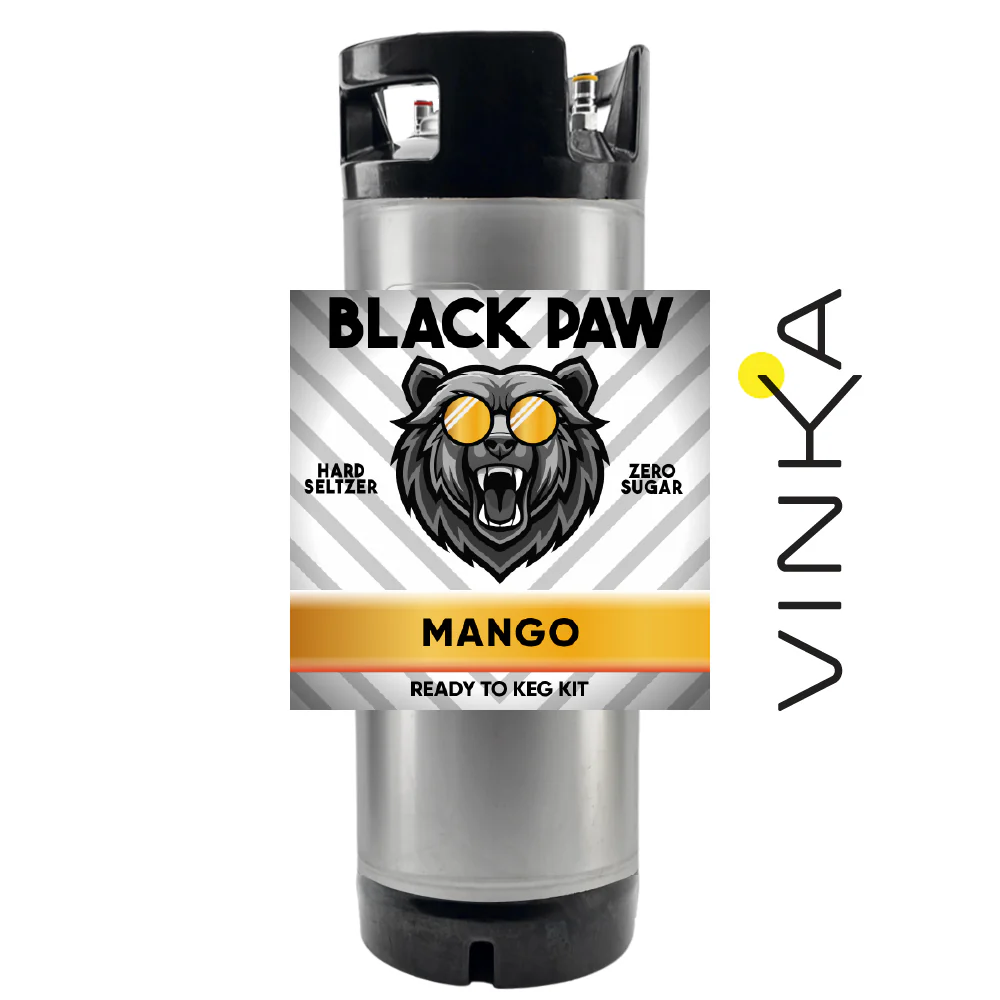 Hard Black Paw Mango Seltzer - Zero Sugar - Ready to Keg Kit - Image 3