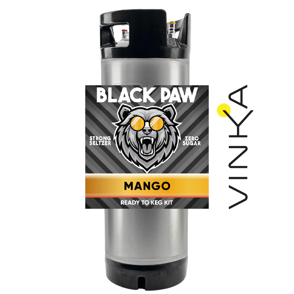 Hard Black Paw Mango Seltzer - Zero Sugar - Ready to Keg Kit - Image 5