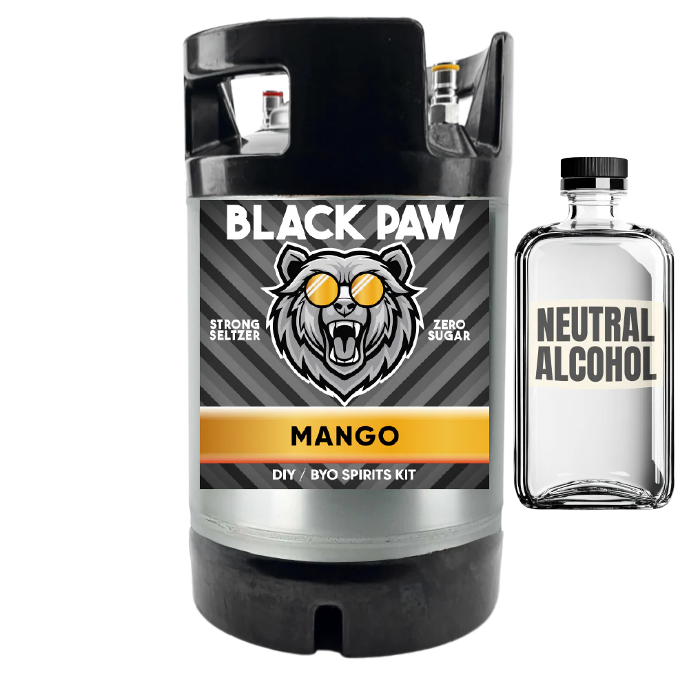 Black Paw Mango Hard Seltzer - Zero Sugar - DIY ~ BYO Spirits Keg Kit - Image 6