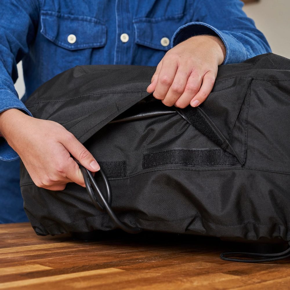 Black Weather Resistant Cover for Ooni Volt 12 - Image 3