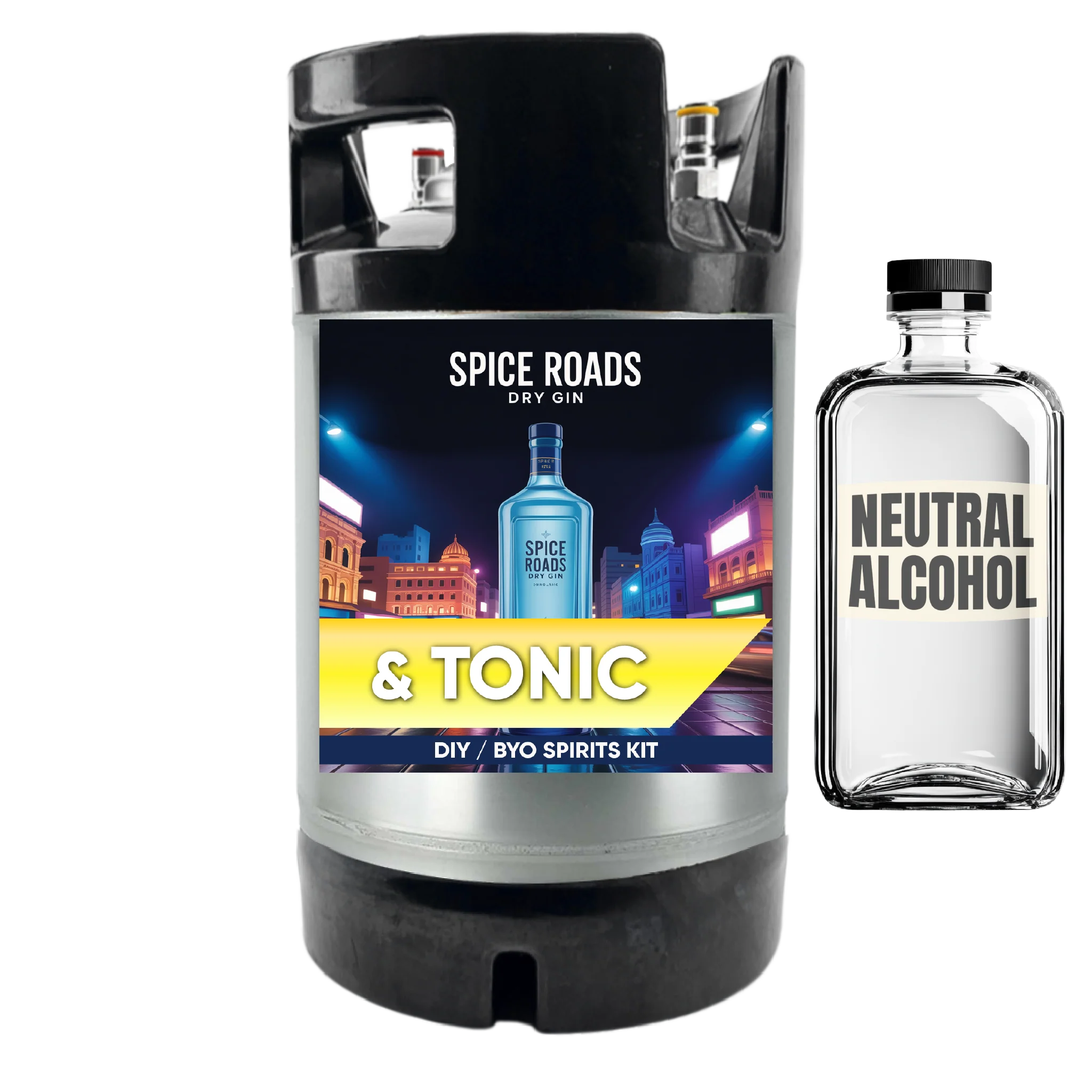 Spice Roads Dry Gin and Tonic - DIY ~ BYO Spirits Keg Kit - Image 3