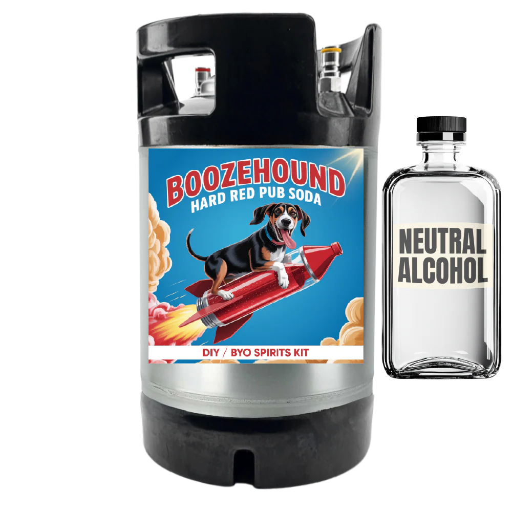Boozehound Hard Red Pub Soda - Creaming Soda - DIY ~ BYO Spirits Keg Kit - Image 3
