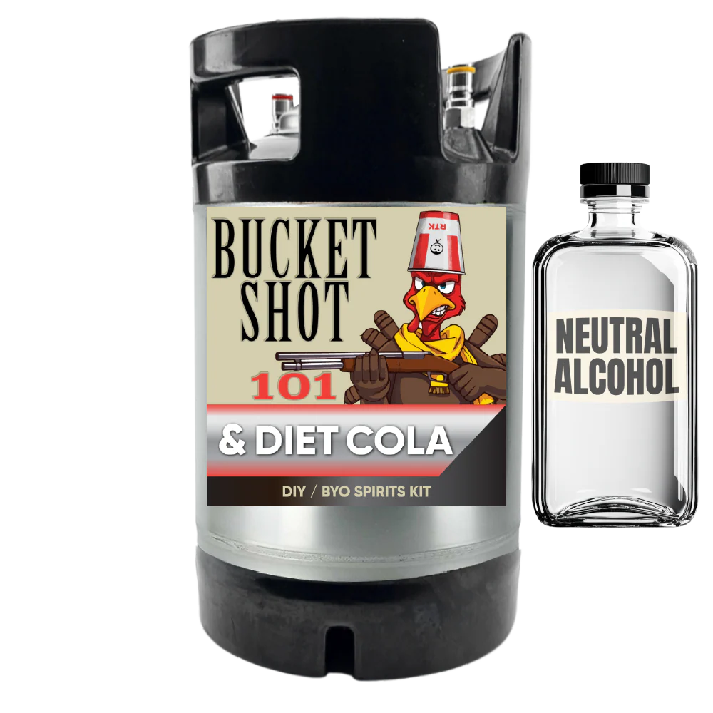 Bucket Shot Kentucky Bourbon and Diet Cola - DIY ~ BYO Spirits Keg Kit - Image 3