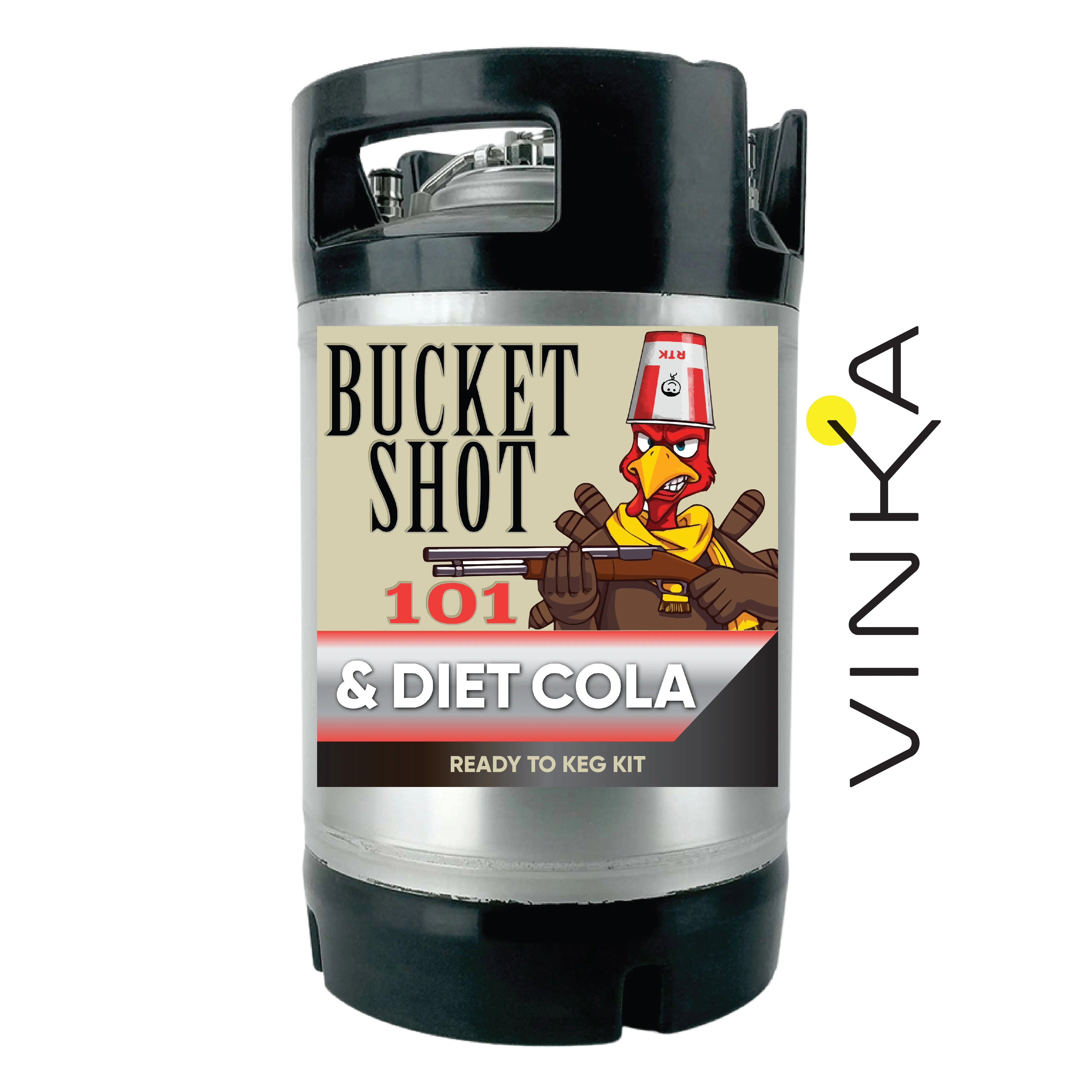 Bucket Shot Kentucky Bourbon and Diet Cola - Ready to Keg Kit - Image 4