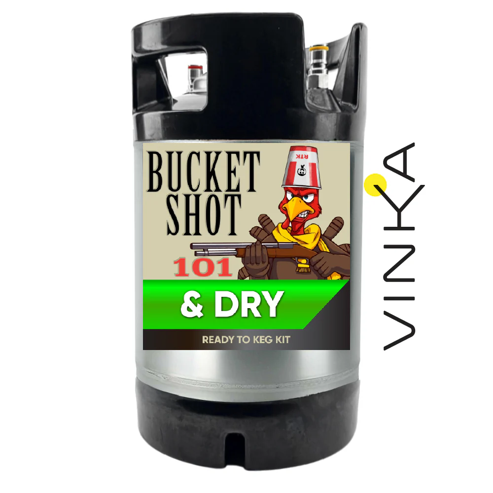 Bucket Shot Kentucky Bourbon and Dry Ready to Keg Kit - Image 4