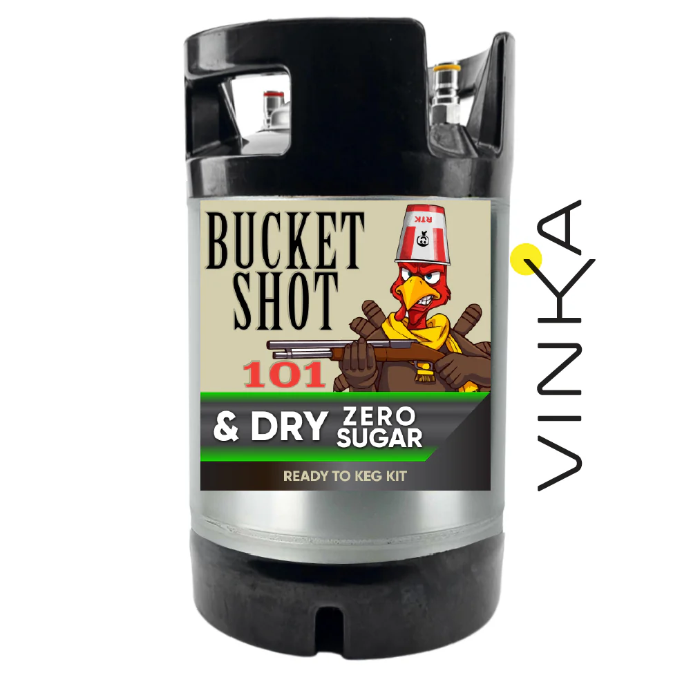 Bucket Shot Kentucky Bourbon and Dry - Zero Sugar - Ready to Keg Kit - Image 4