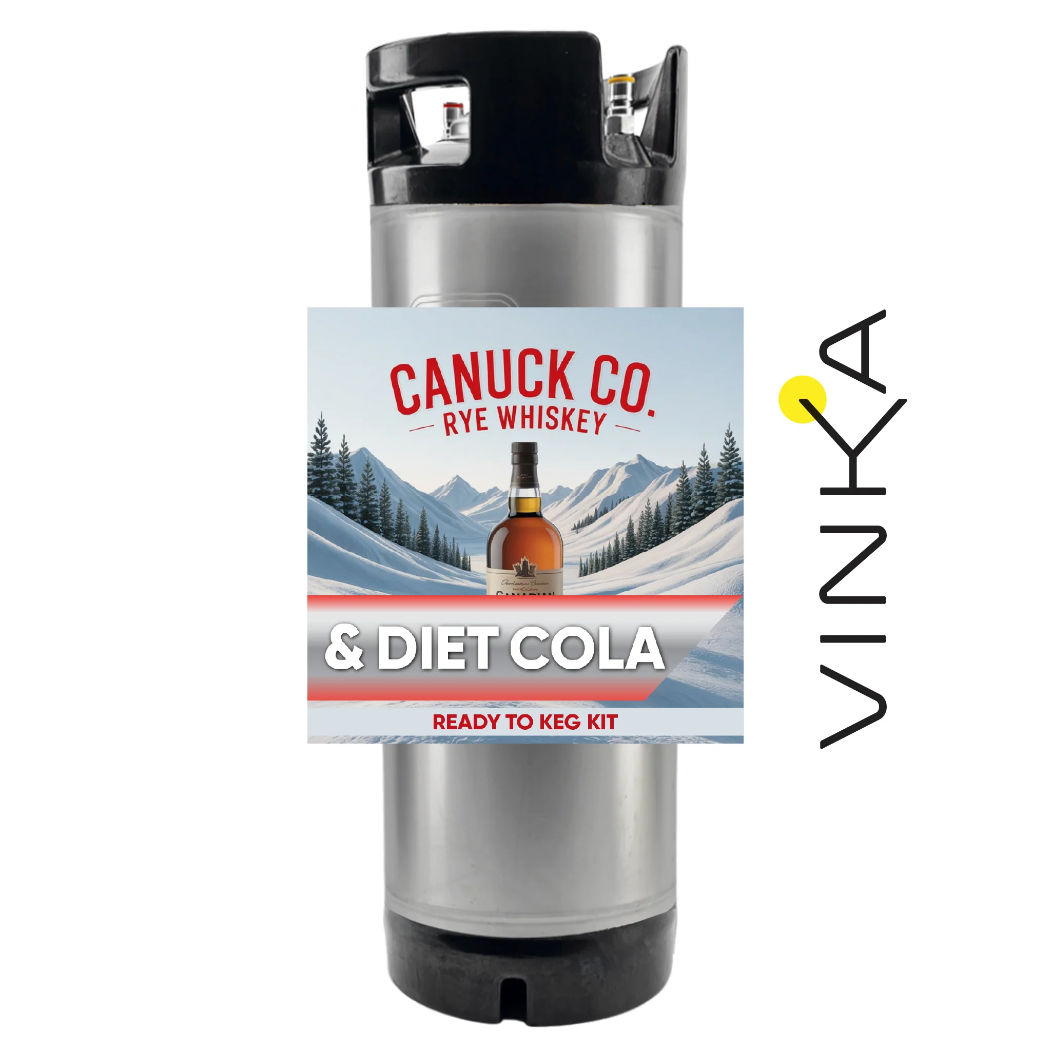 Canuck Co. Rye Whiskey and Diet Cola - Ready to Keg Kit - Image 3