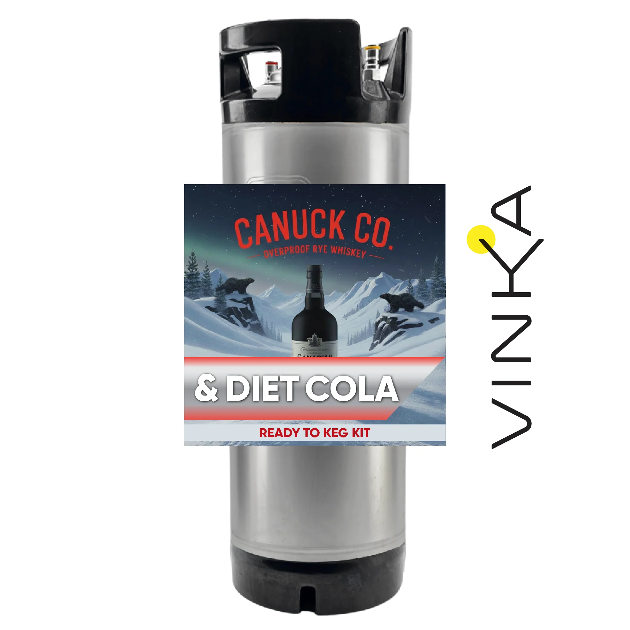 Canuck Co. Rye Whiskey and Diet Cola - Ready to Keg Kit - Image 5