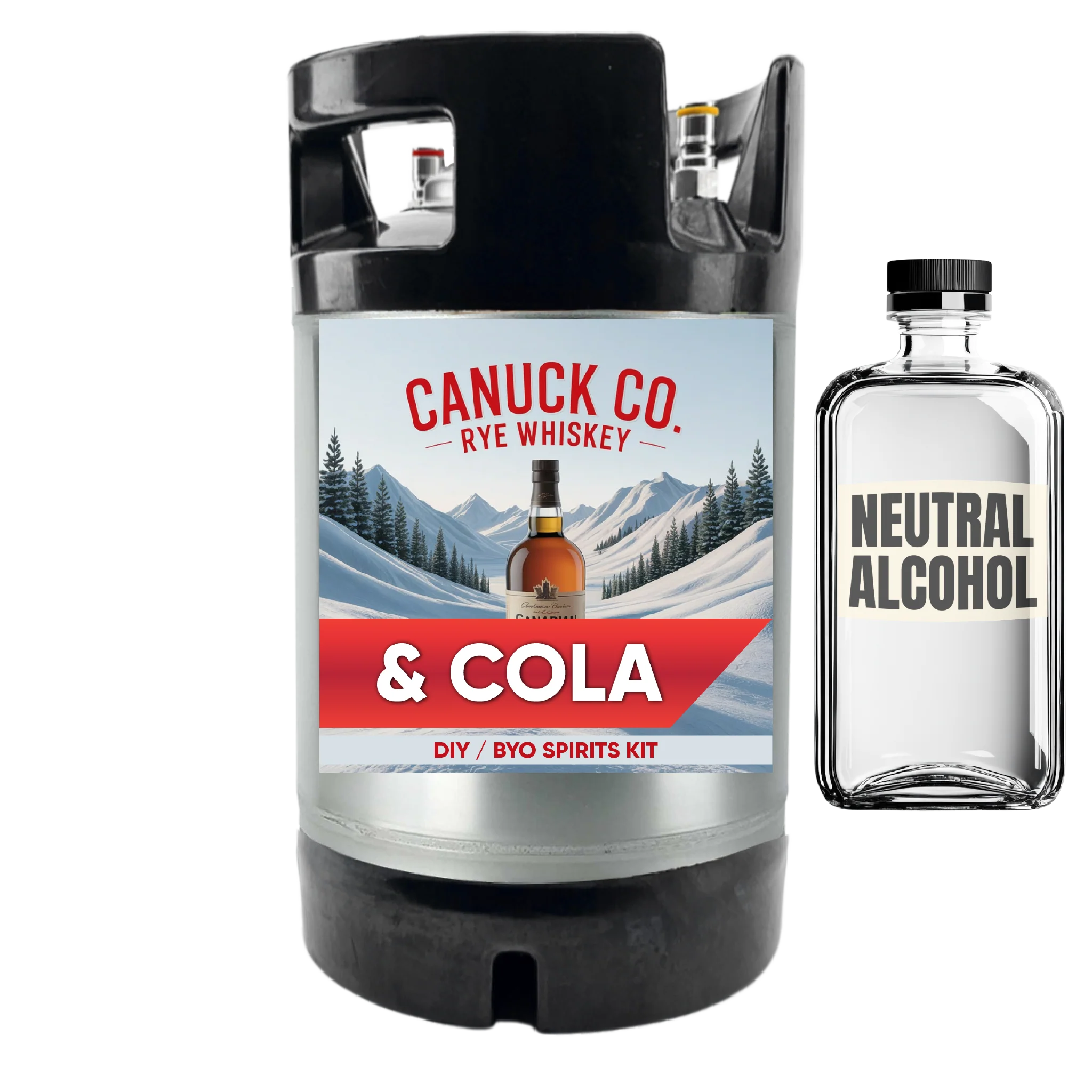 Canuck Co. Rye Whiskey and Cola - DIY ~ BYO Spirits Keg Kit - Image 3