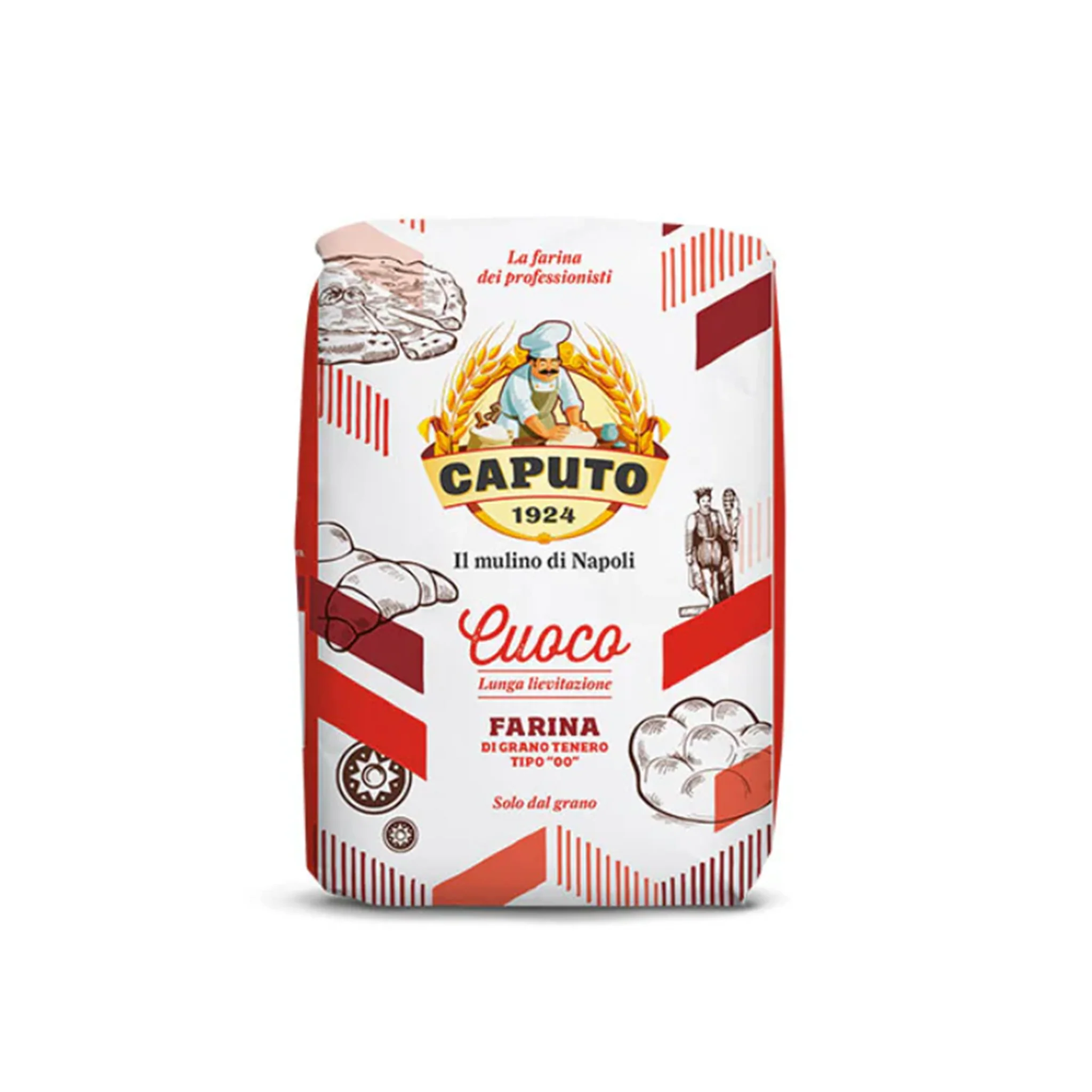 Caputo Saccorosso (Red/Cuoco) Pizzeria 00 Flour - 1kg Bag - Image 2